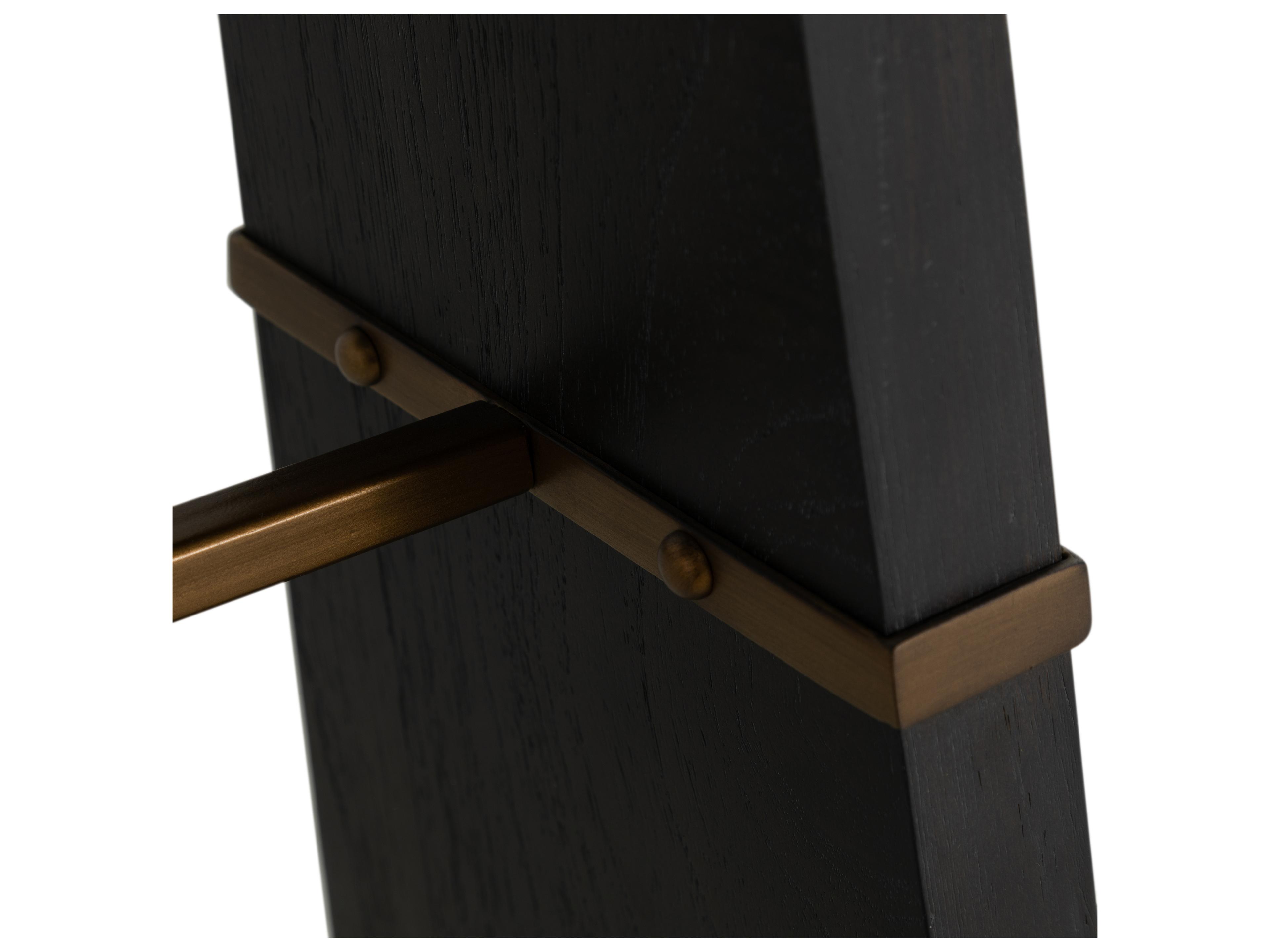 Gabby Havana Rectangular Wood Black Brown Console Table