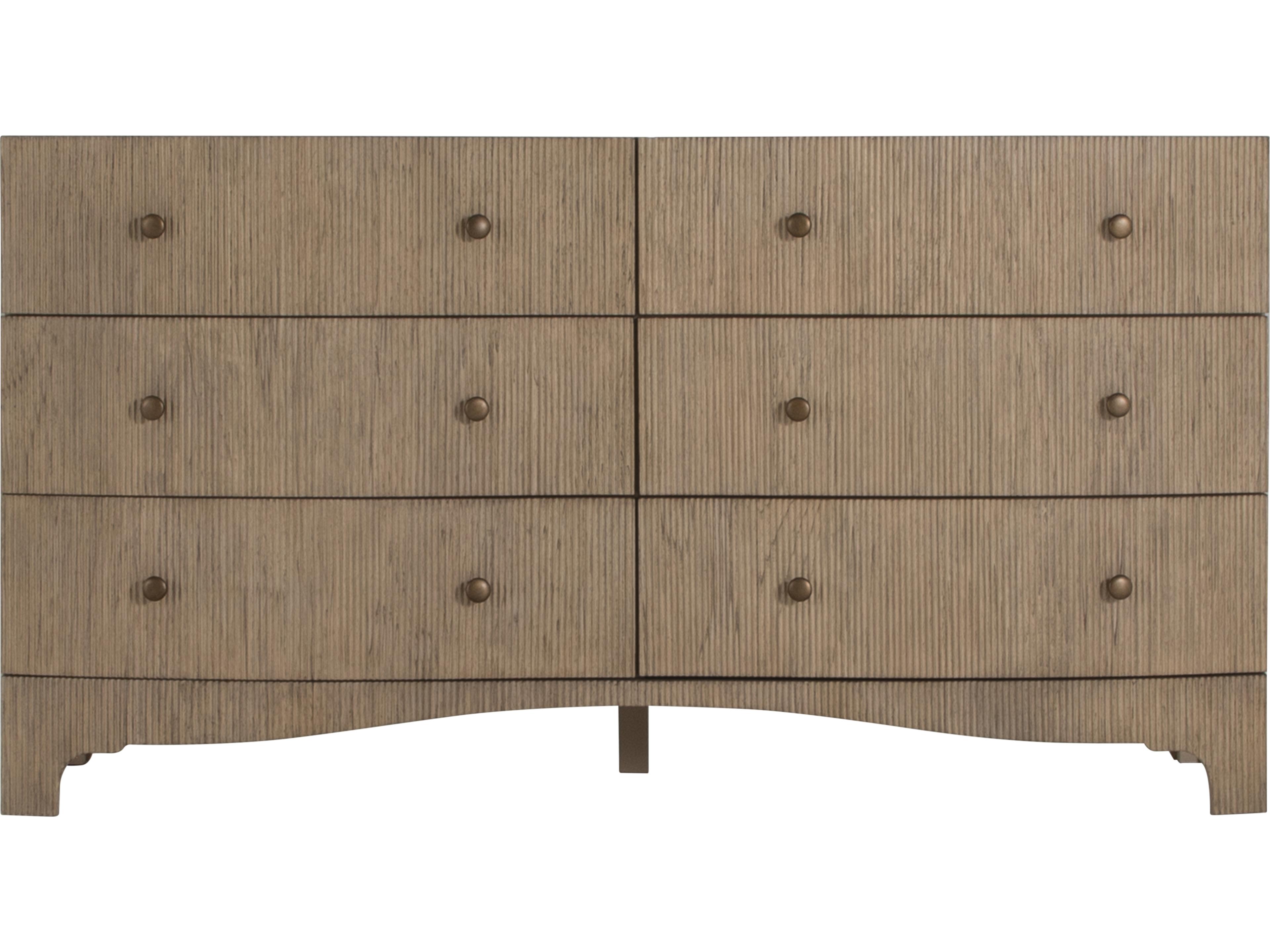 Gabby Princeton 6-Drawers Brown Mindi Wood Double Dresser