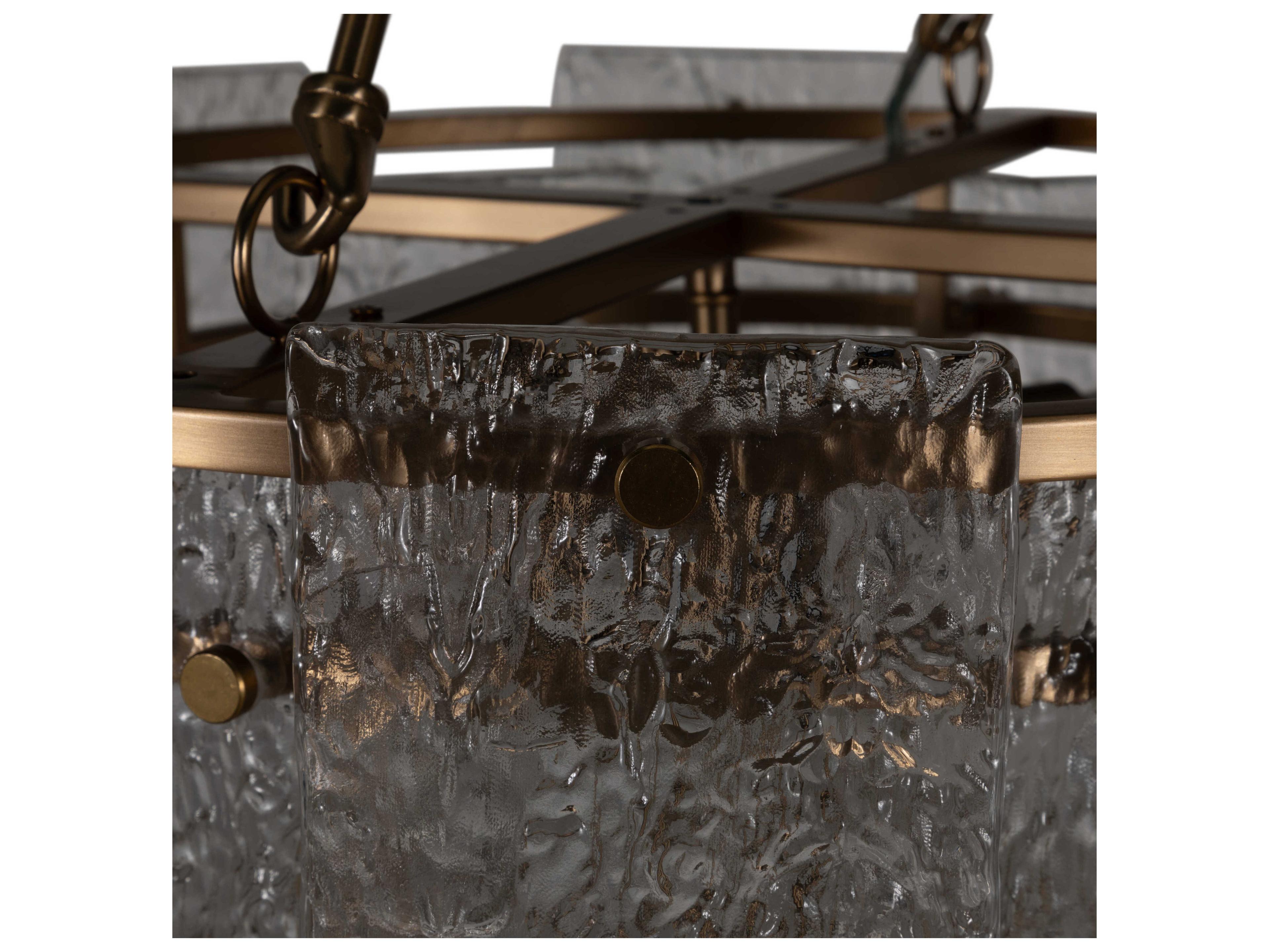 Gabby Augusta 5-Light Brass Tiered Pendant