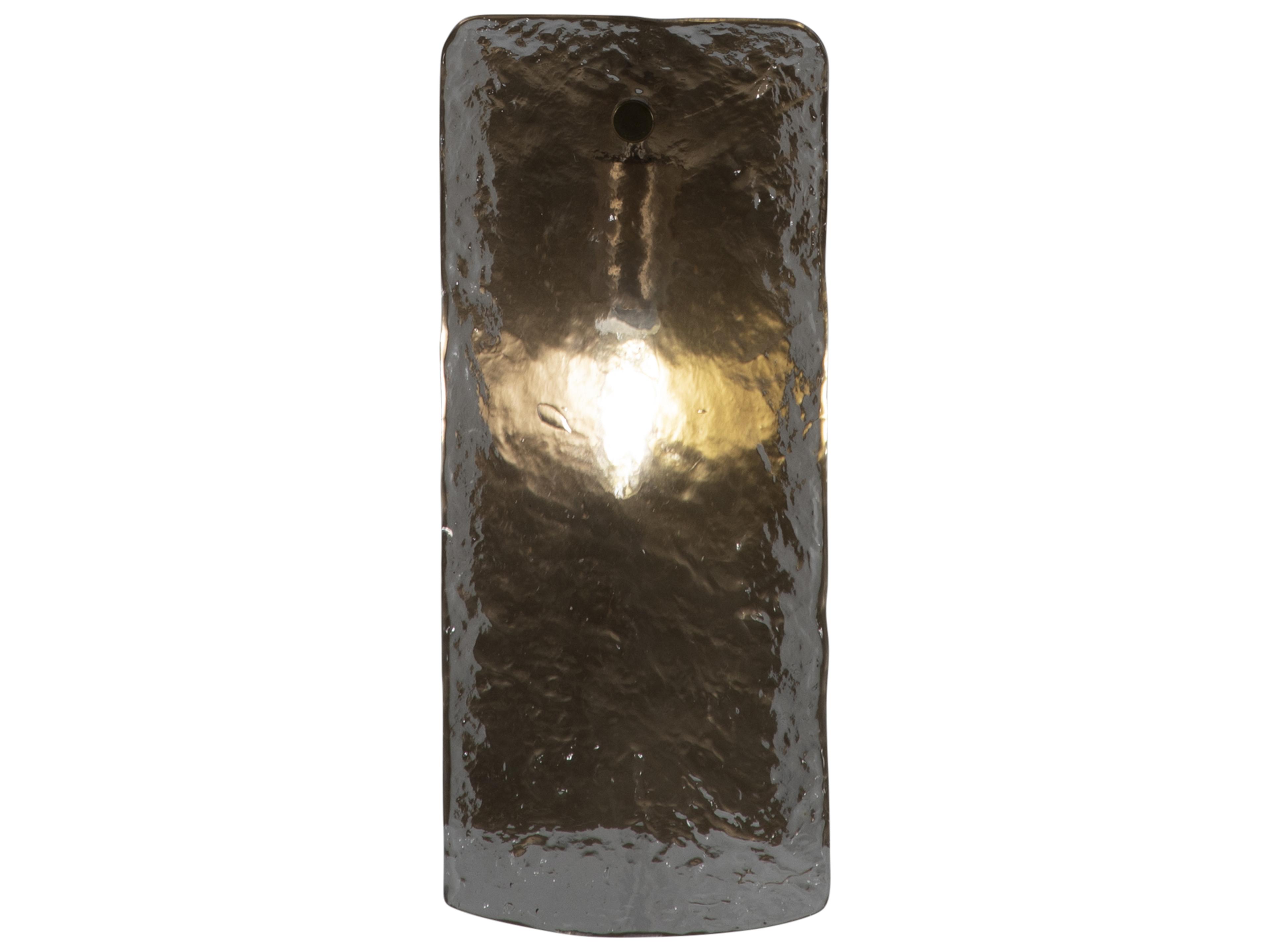 Gabby Augusta 1-Light Antique Brass Cast Glass Yellow Wall Sconce