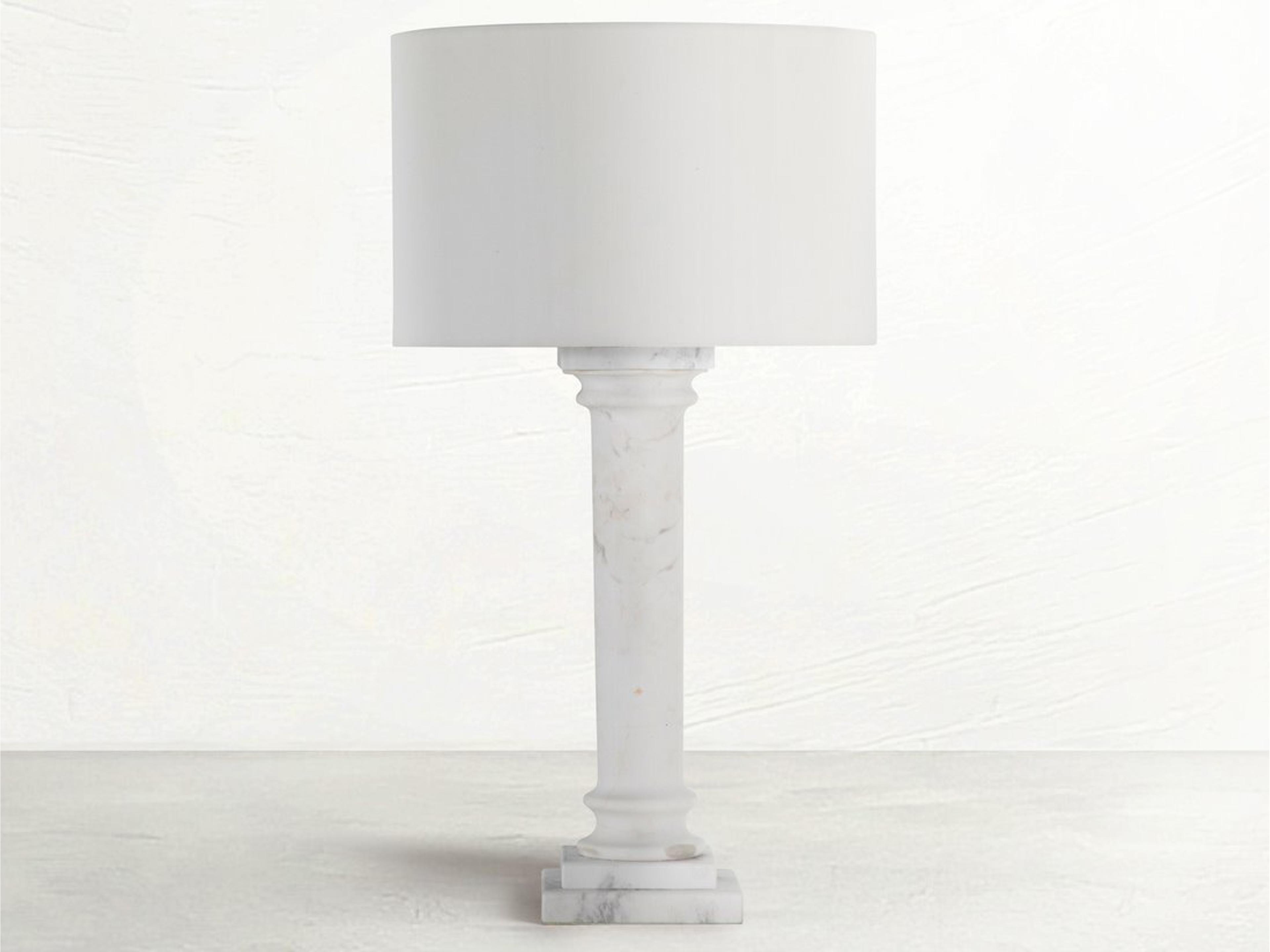 Gabby Zeno Brushed Brass White Buffett Lamp