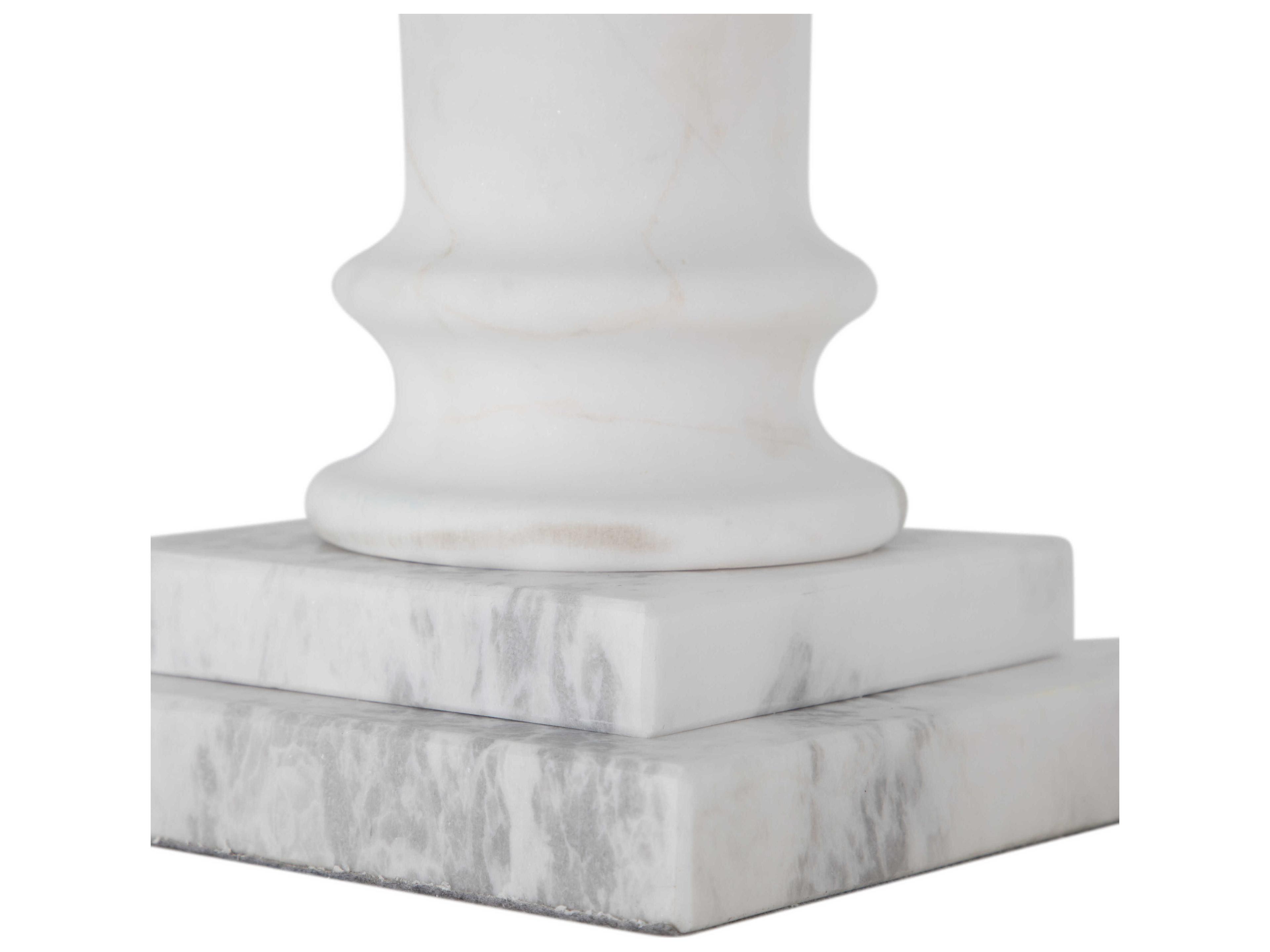 Gabby Zeno Brushed Brass White Buffett Lamp