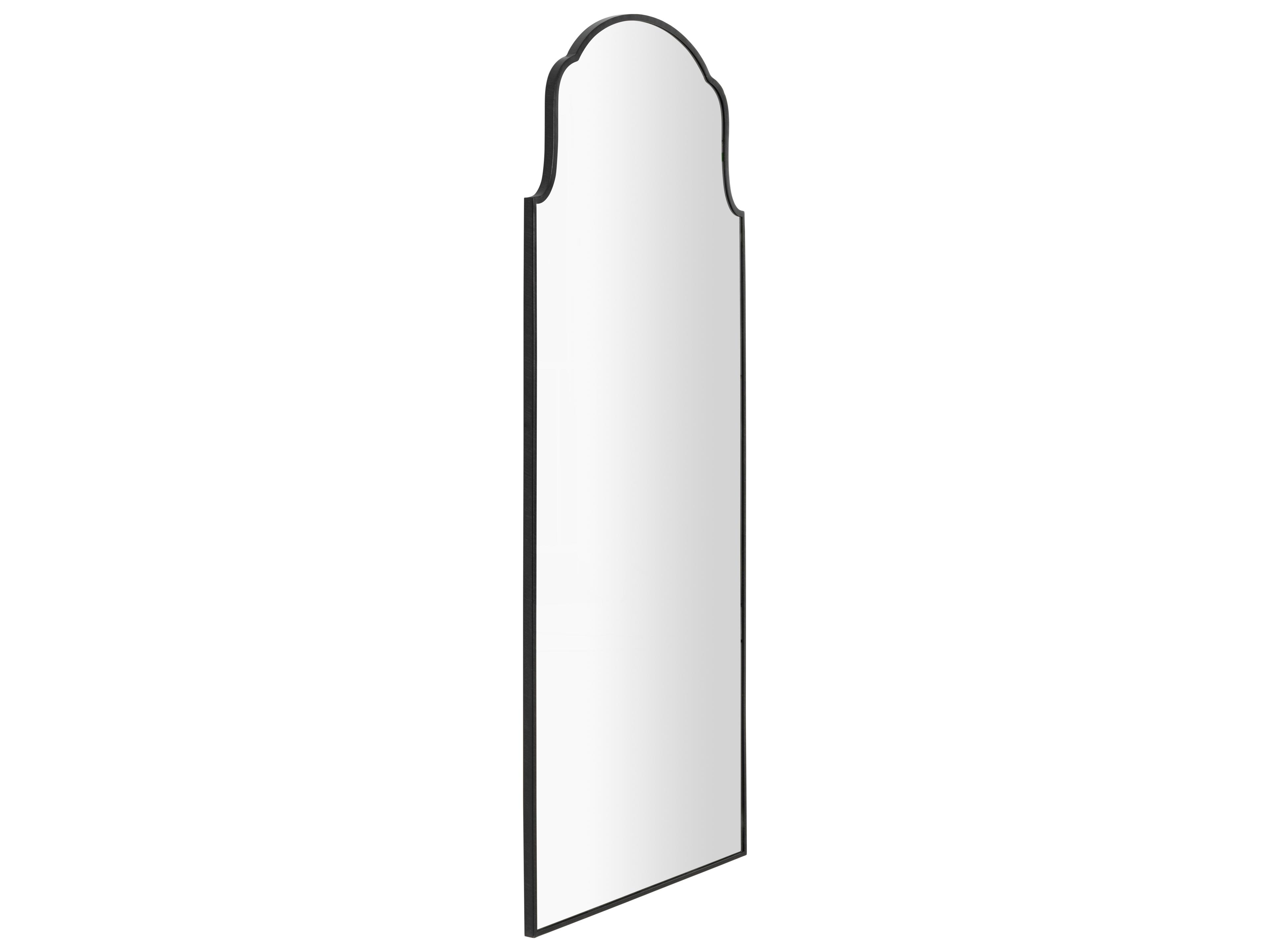 Pauline Arch Vanity Mirror in Brushed Black