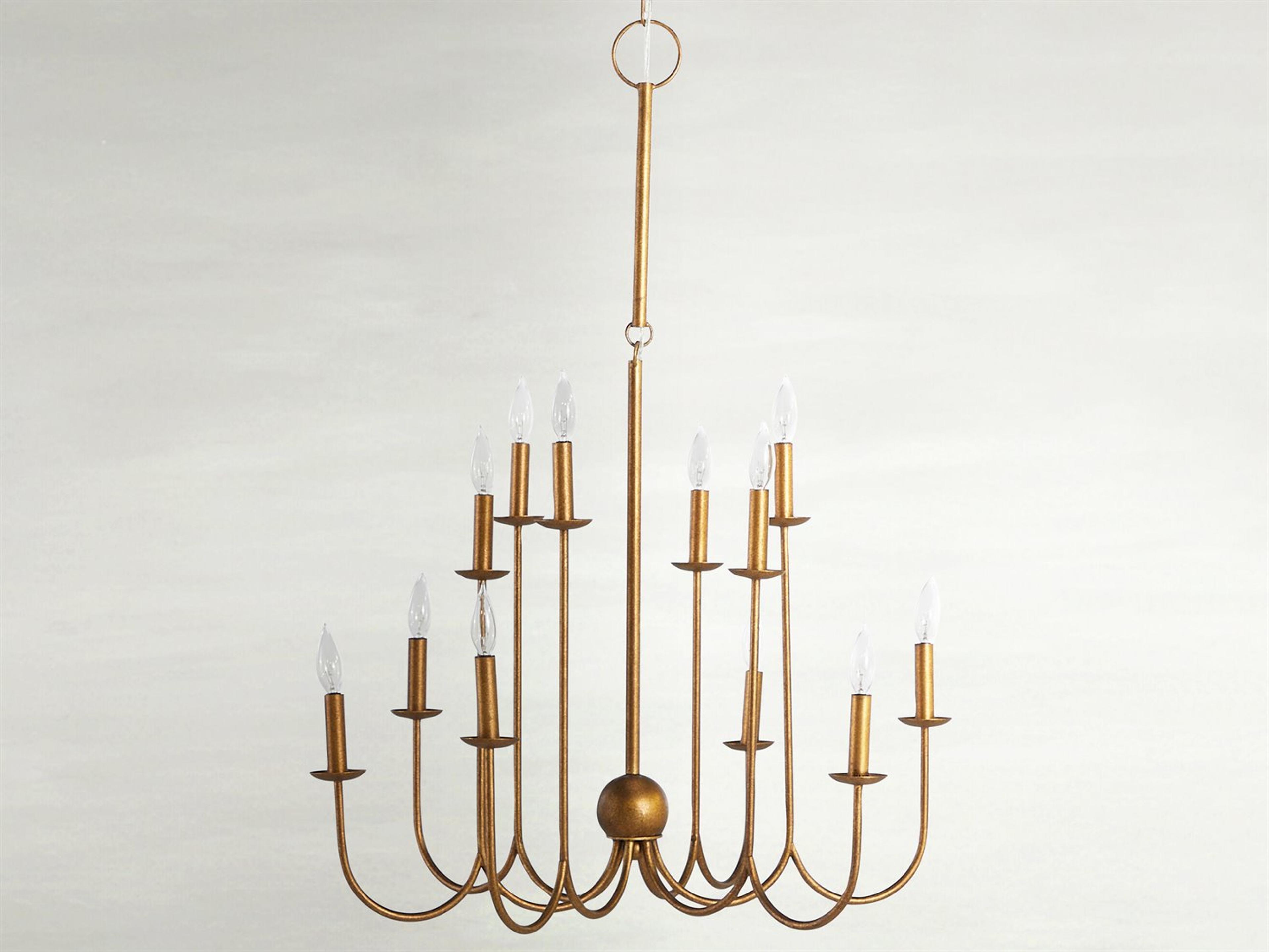 Snow 12-Light Ashwell Gold Traditional Candelabra Chandelier