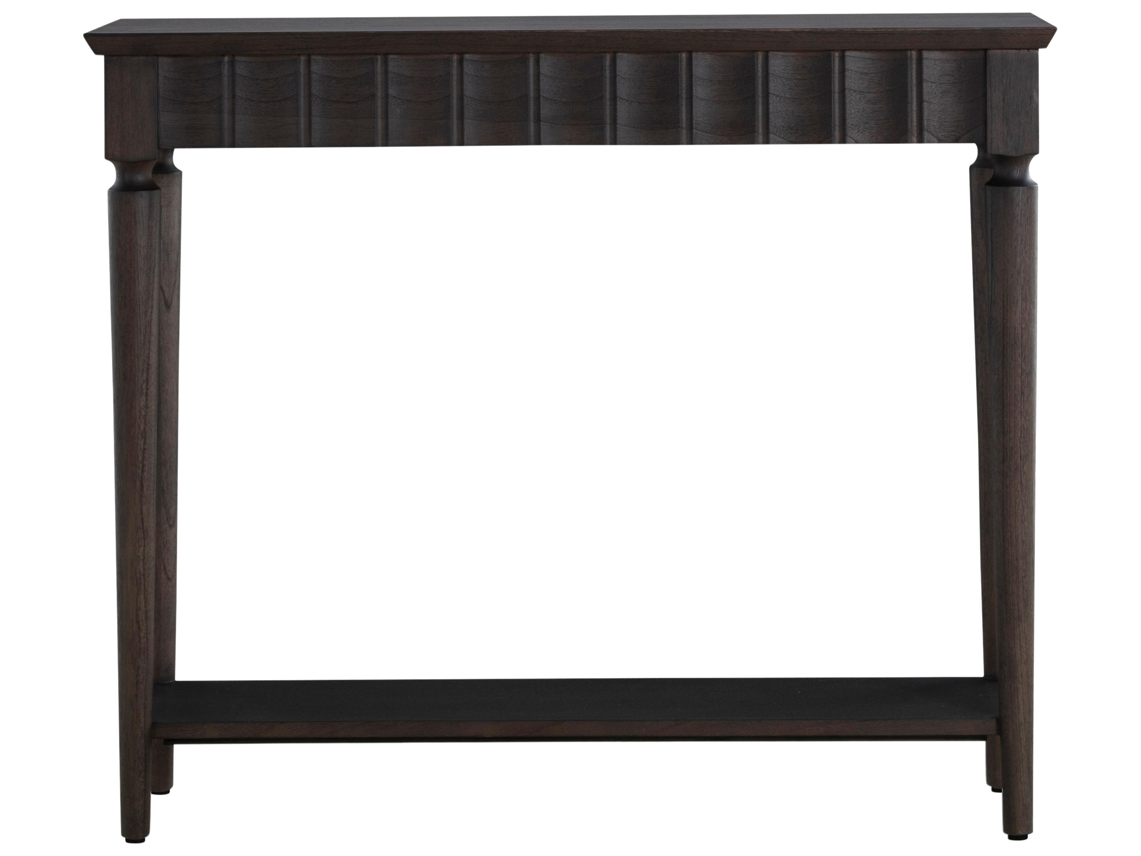 Peterson Rectangular Wood Dark Stained Oak Console Table