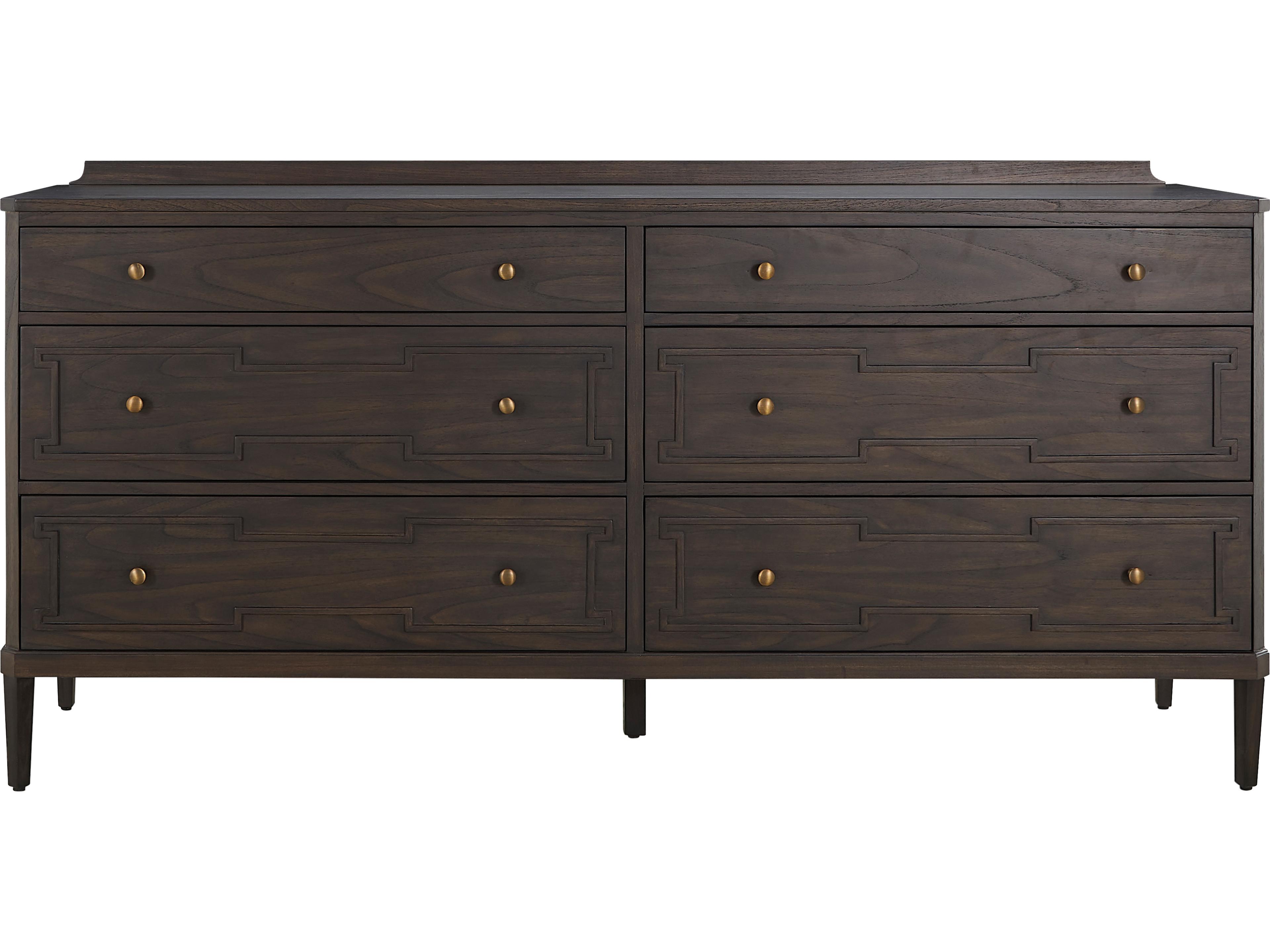 Glenwood 6-Drawers Mindi Wood Double Dresser