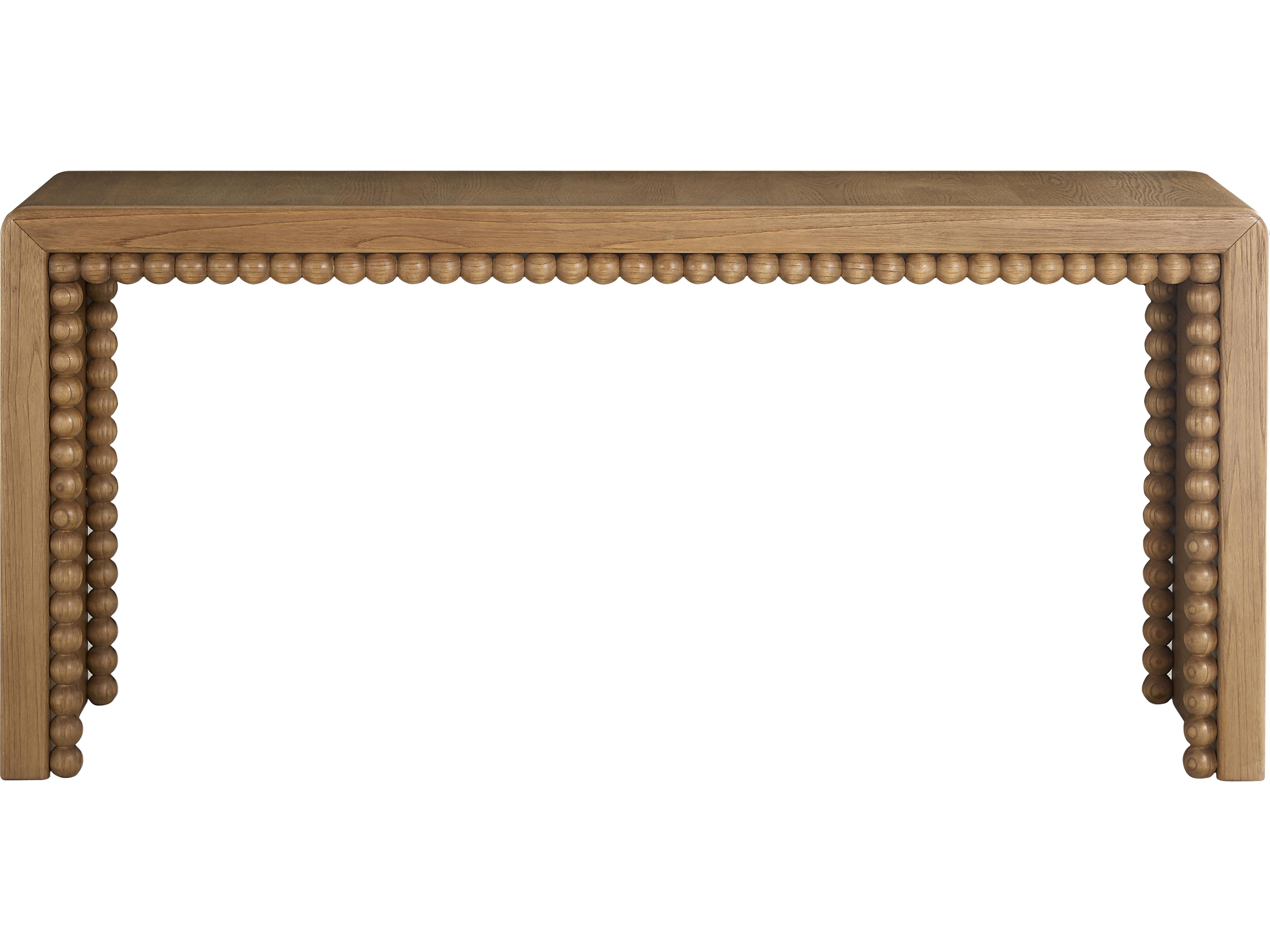 Sirius Rectangular Wood Satin Oak Console Table