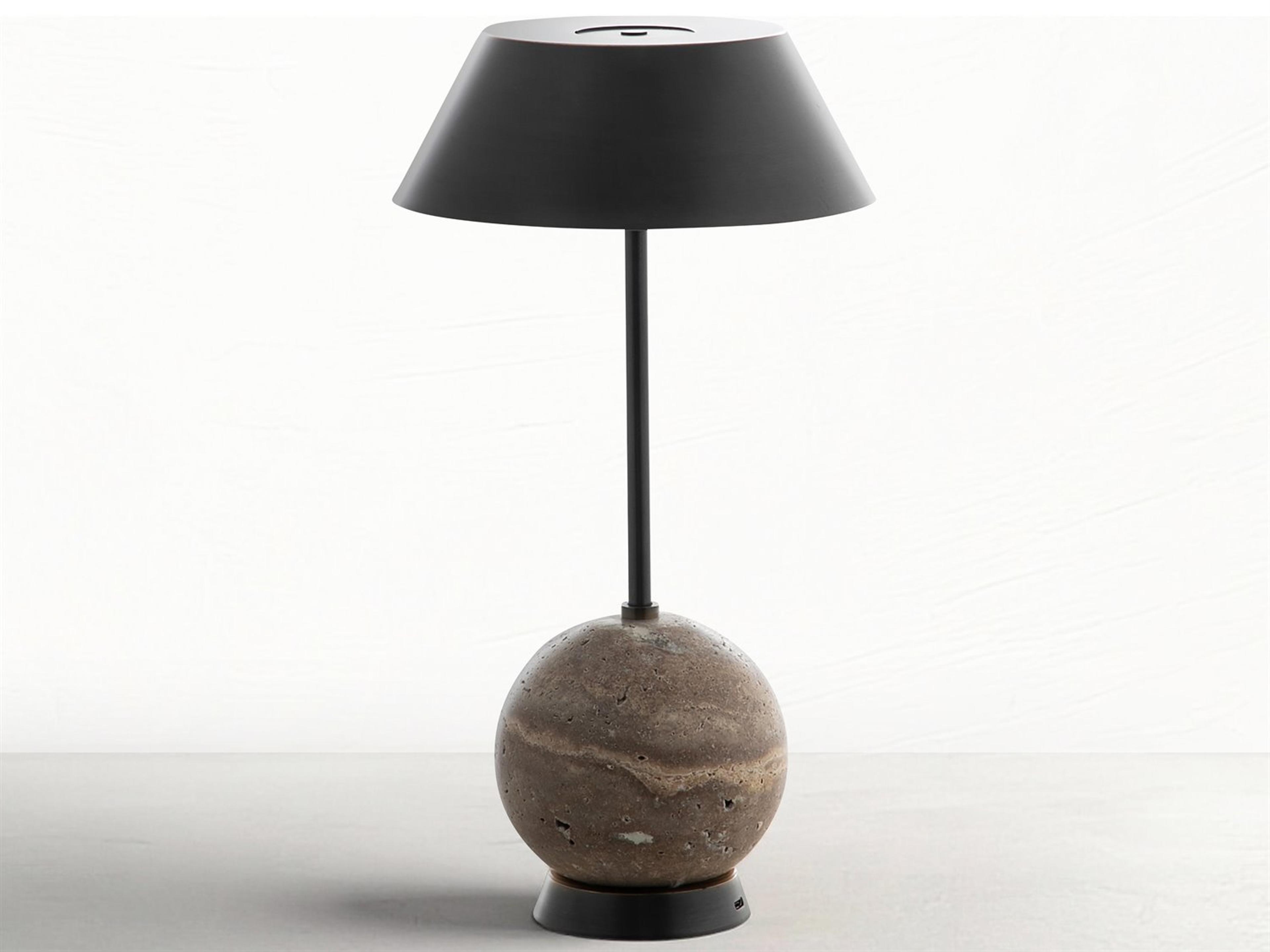Firefly Rubbed Bronze Marron Imperial Brown Table Lamp