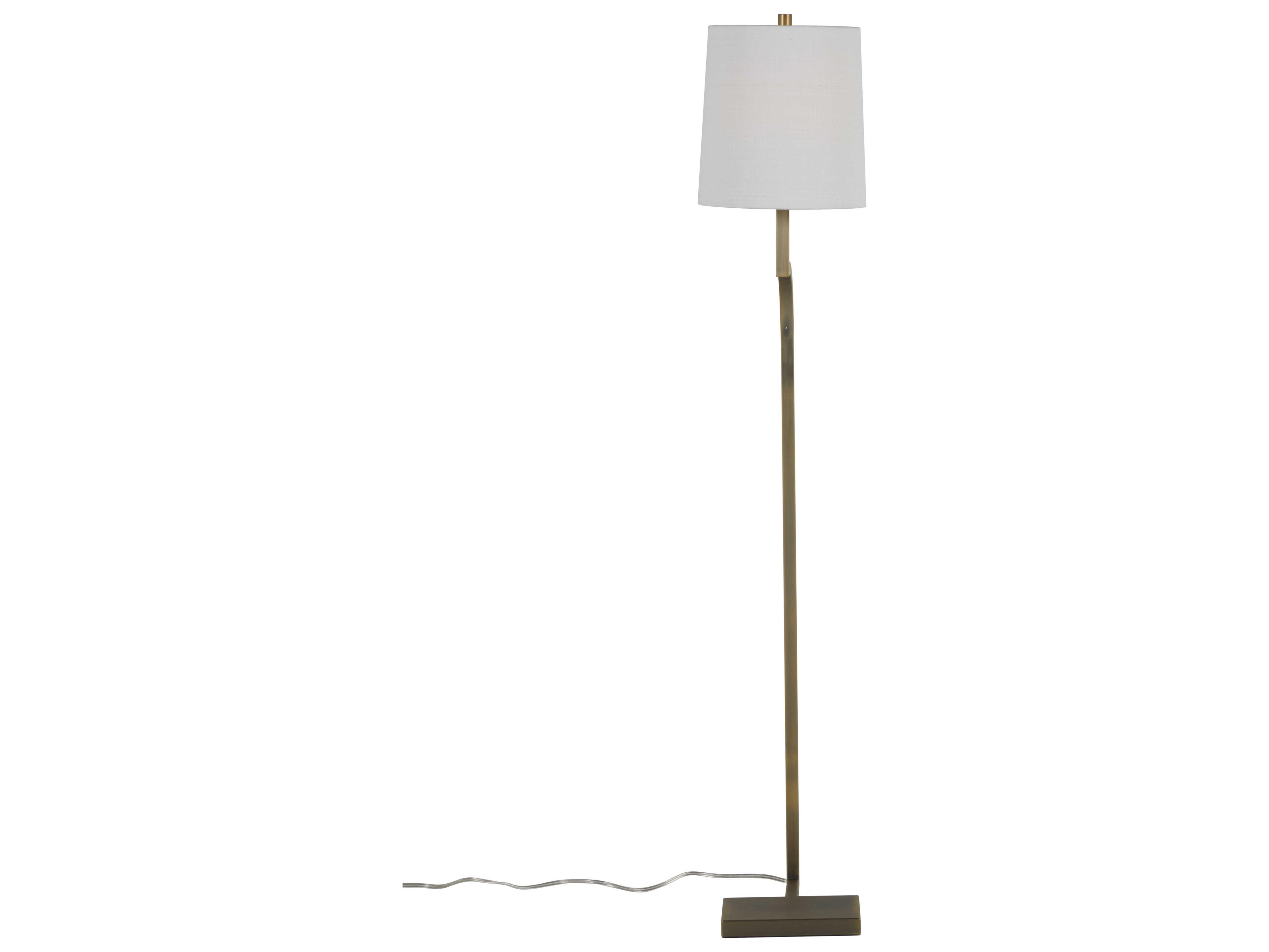 Gabby Hawthorne Matte Antique Brass Floor Lamp