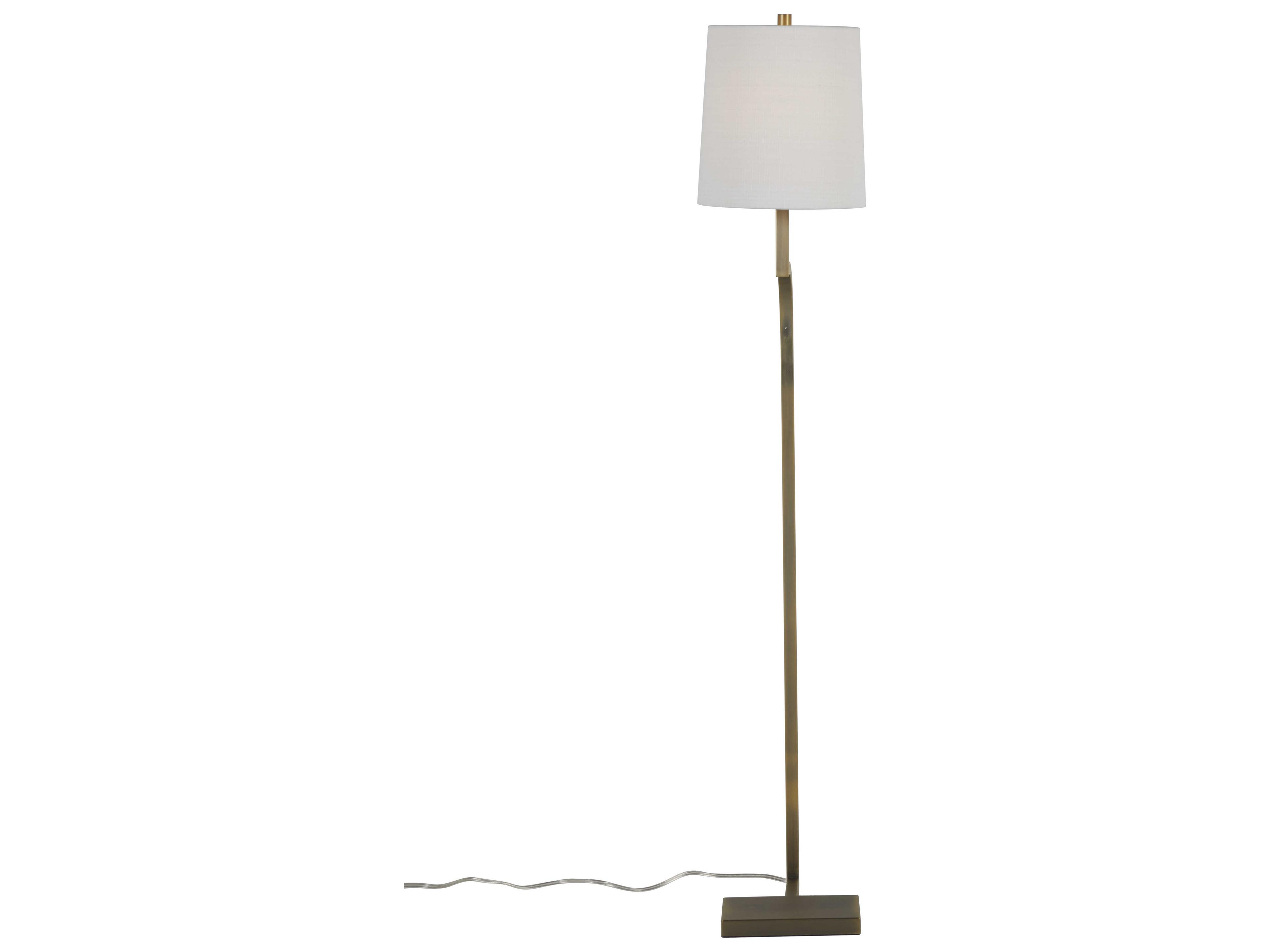 Gabby Hawthorne Matte Antique Brass Floor Lamp