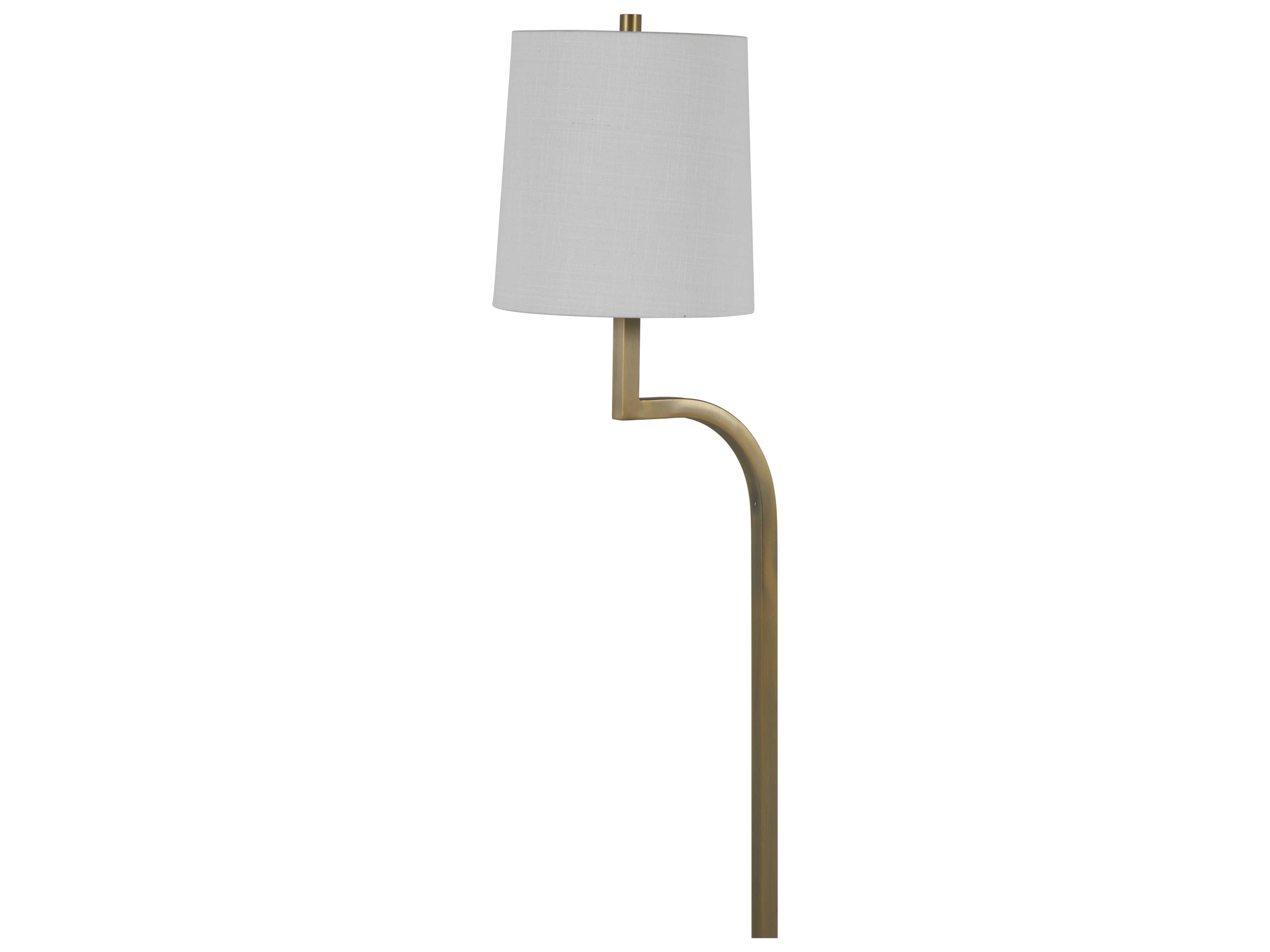 Gabby Hawthorne Matte Antique Brass Floor Lamp
