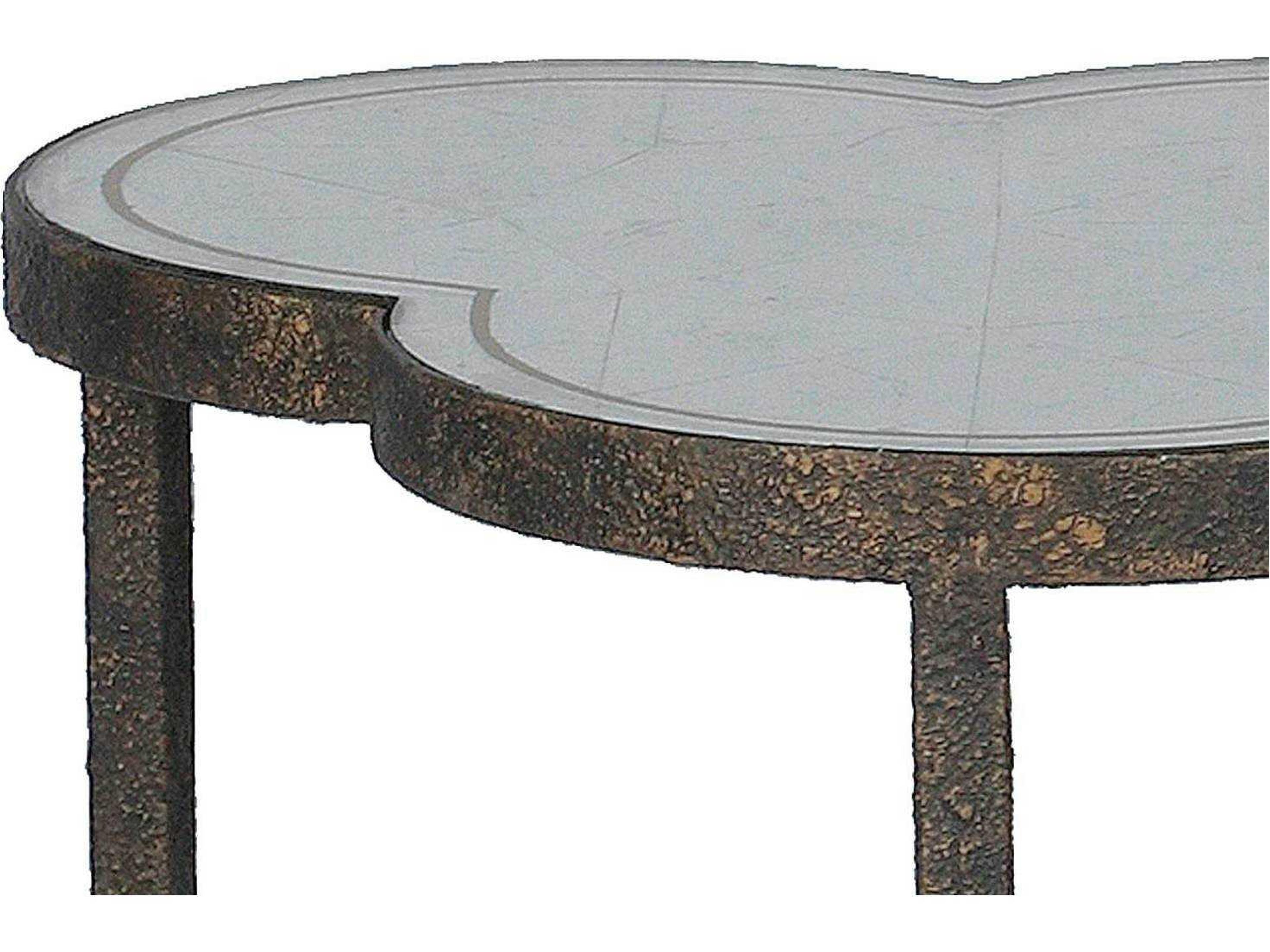 Gabby Walter Antique Eglomise Mirror & Textured Black End Table