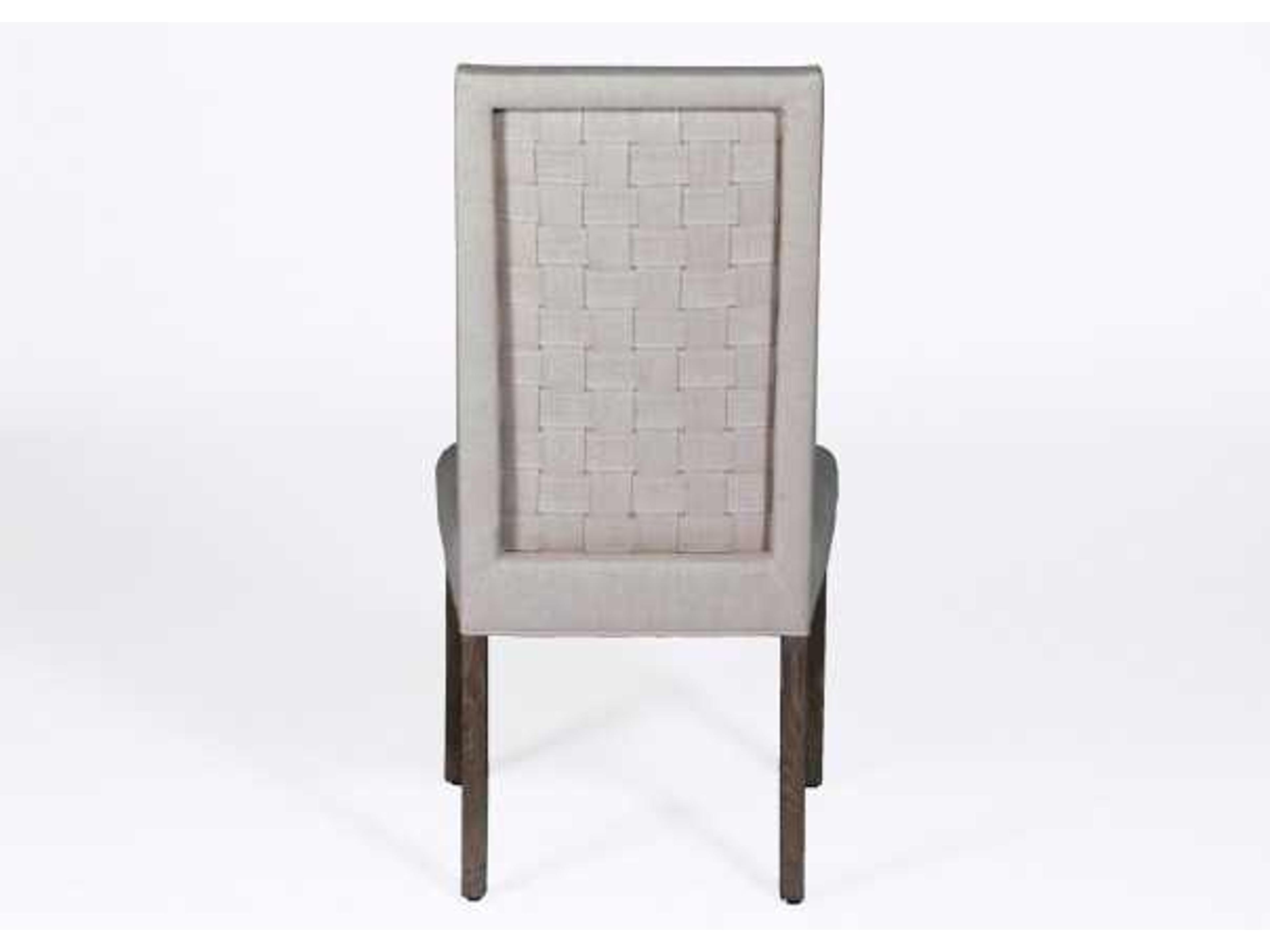 Gabby Verona Oak Wood Upholstered Side Dining Chair