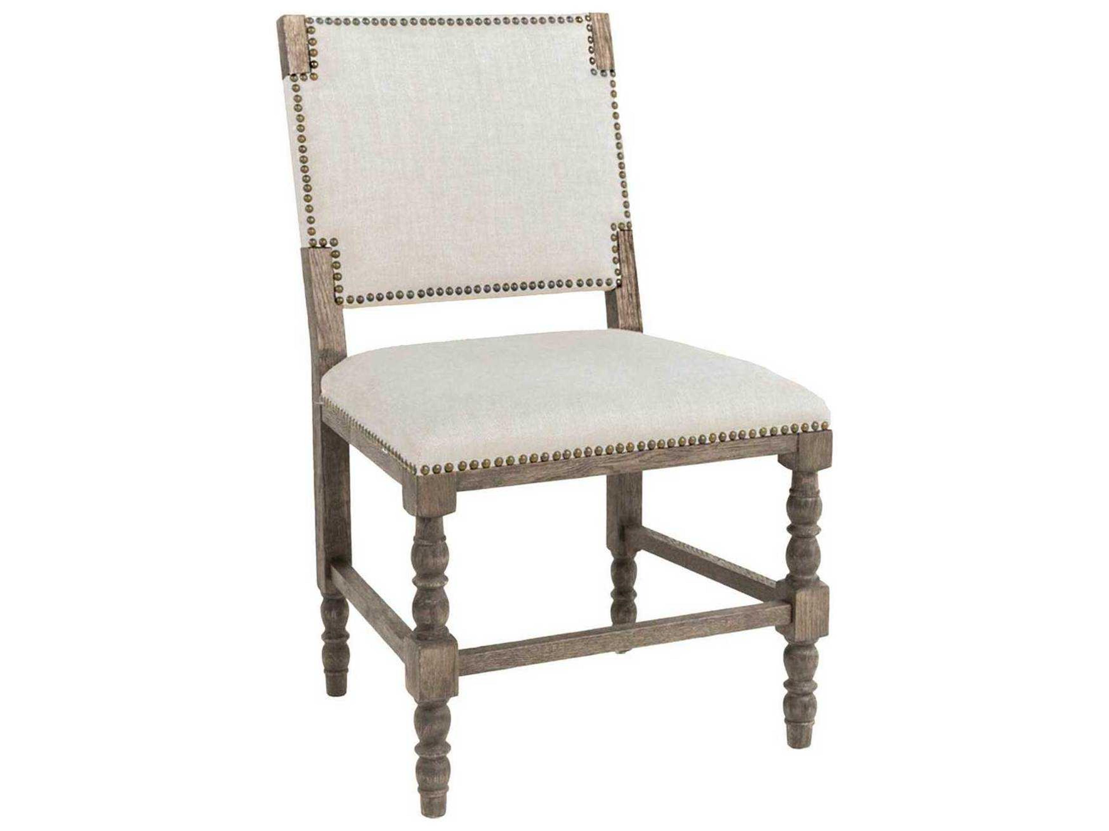 Tyson Oak Wood Upholstered Side Dining Chair