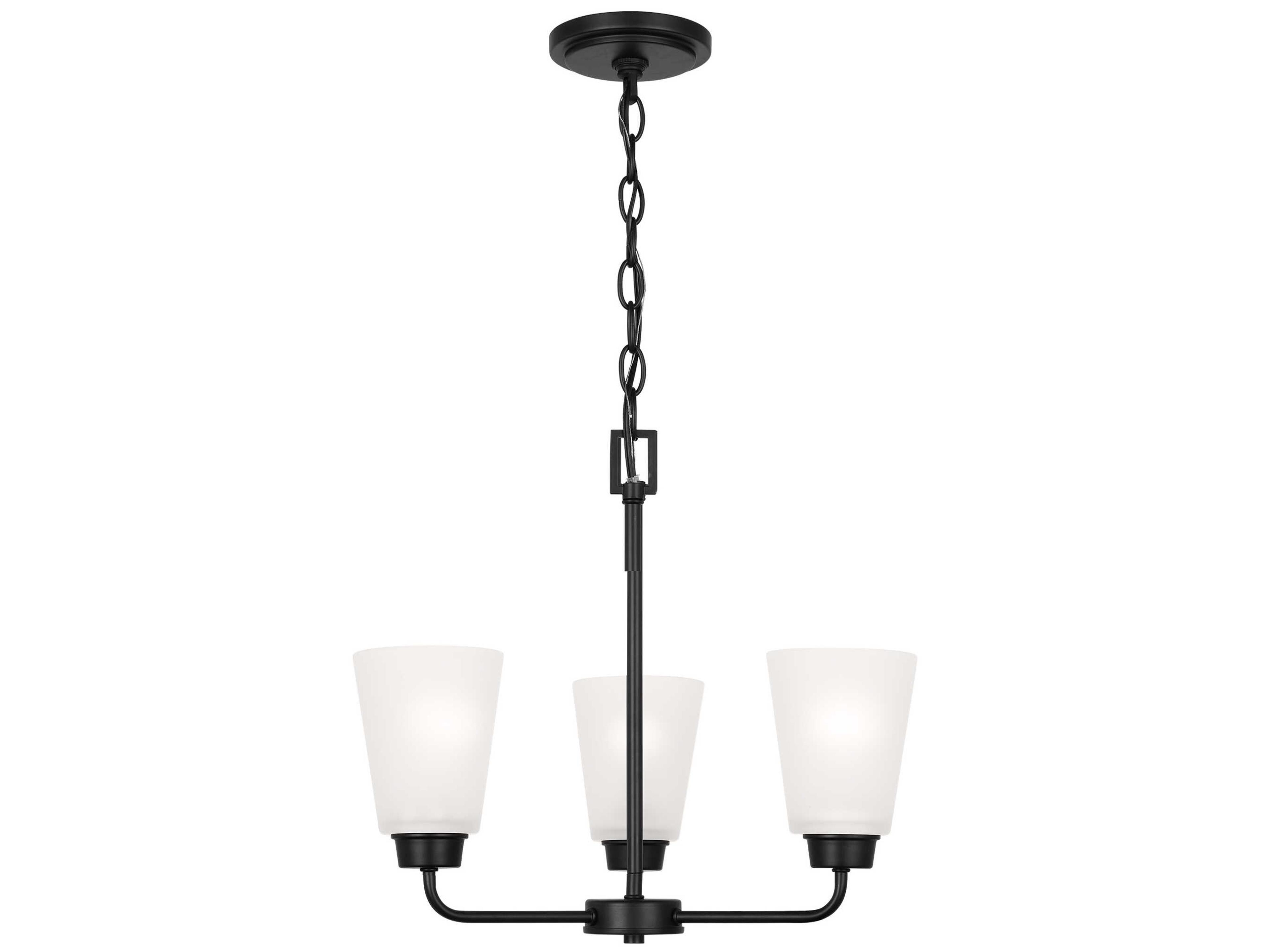 Kerrville 3-Light Midnight Black Chandelier