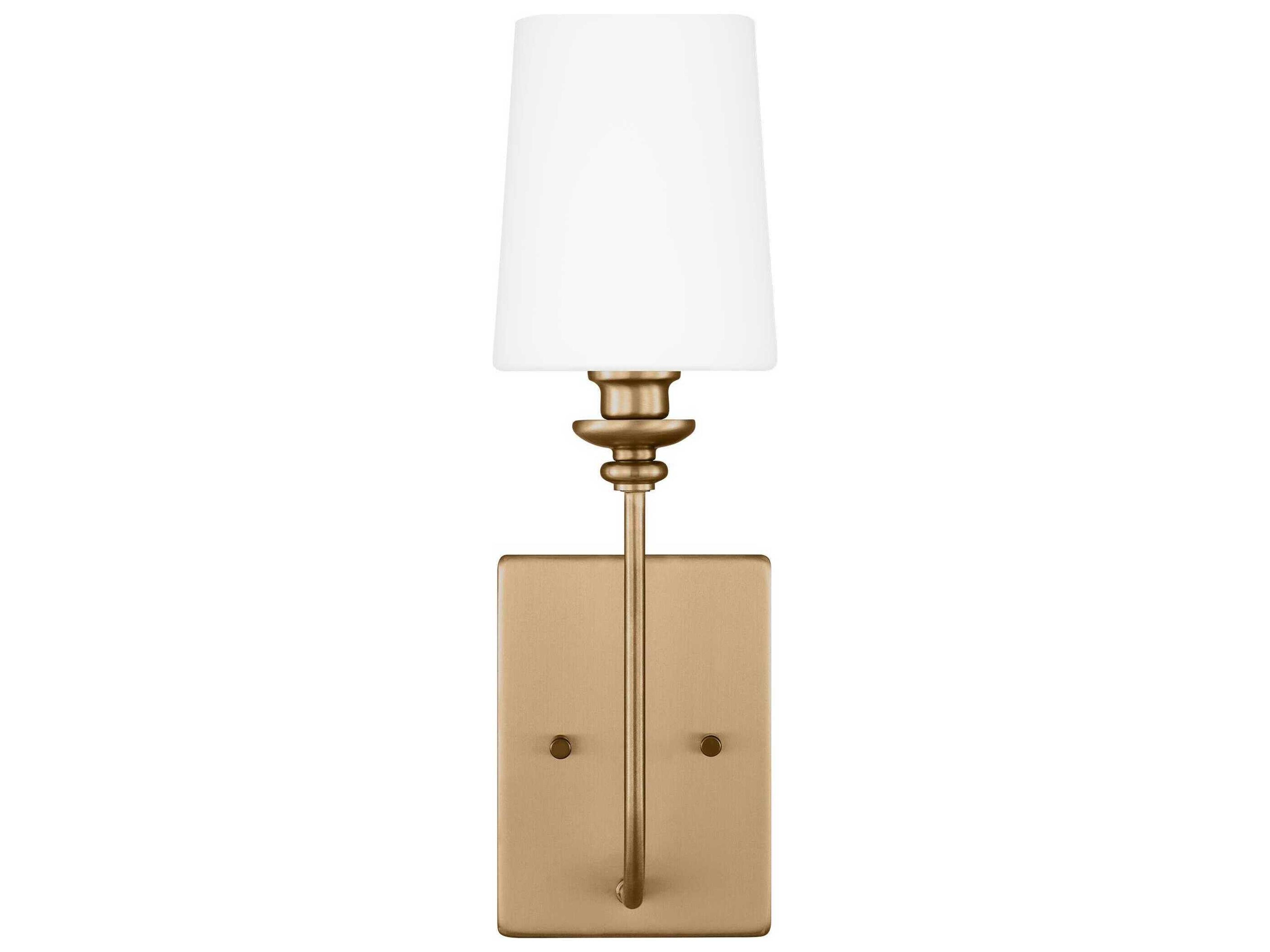 Bellevue 1-Light Satin Brass Wall Sconce