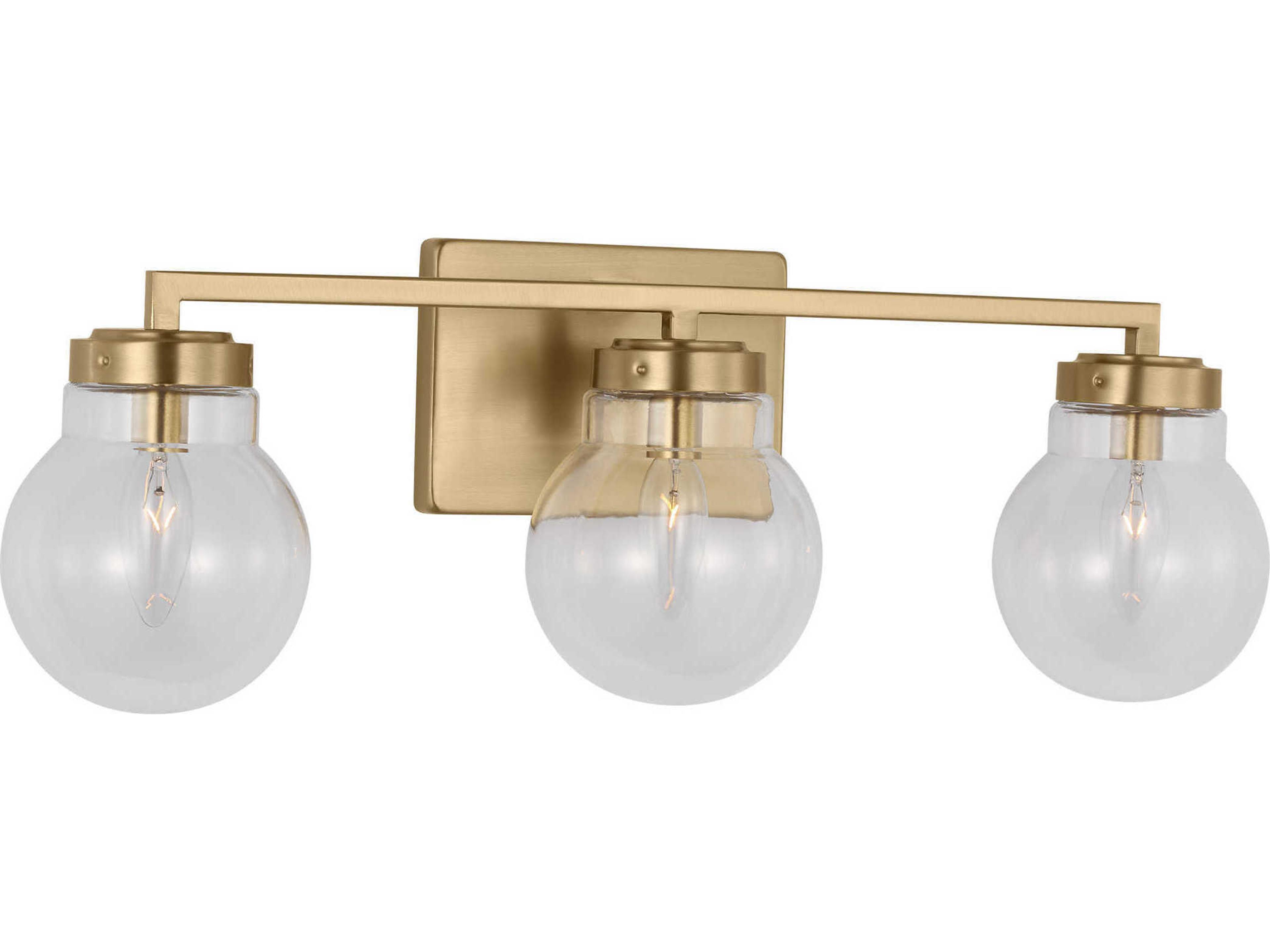 Renny 3-Light Satin Brass Vanity Light