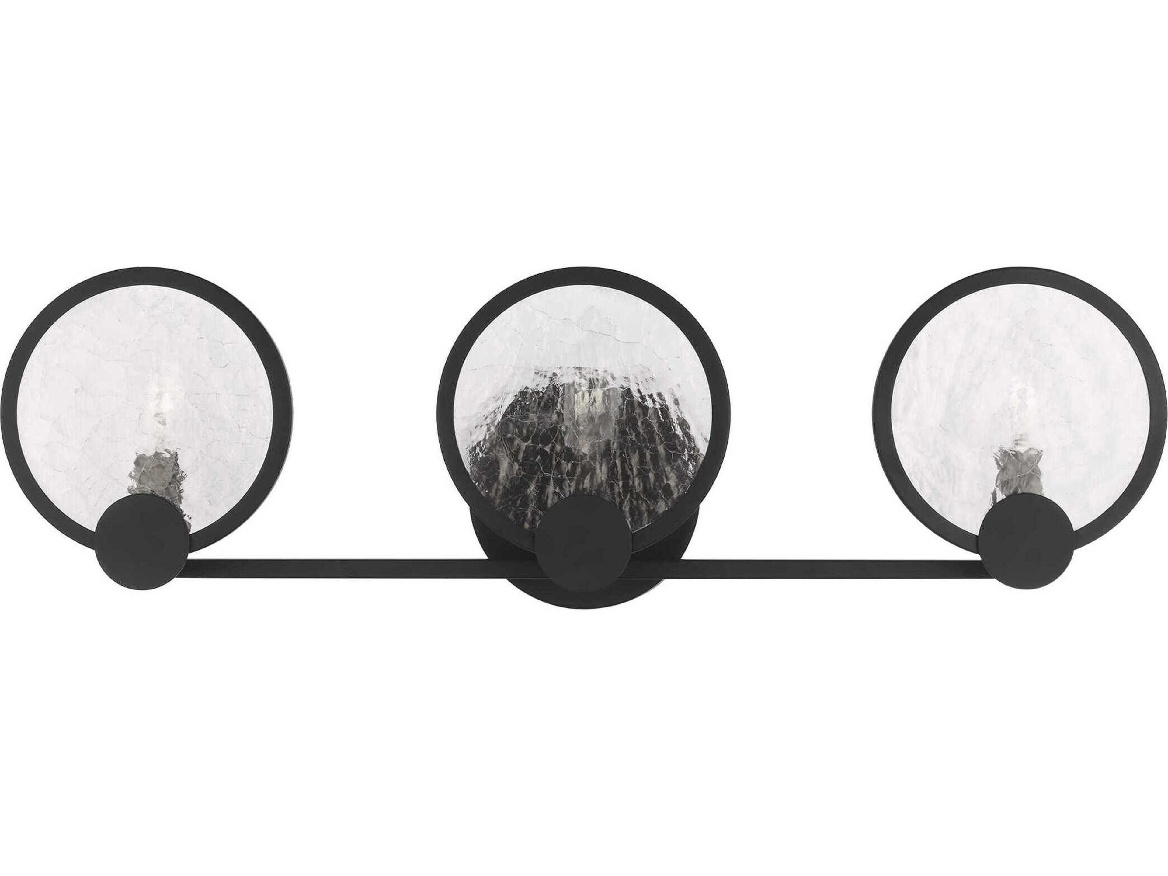 Generation Lighting Cooper 3-Light Midnight Black Vanity Light