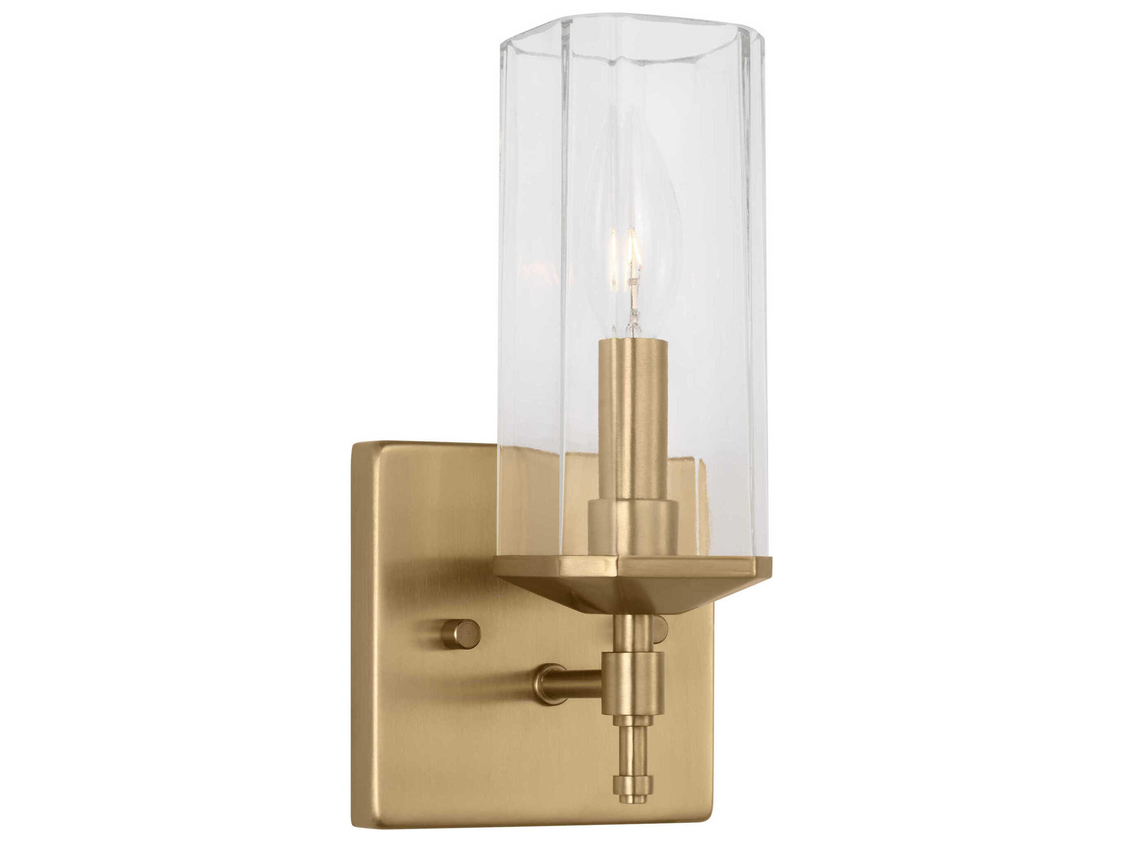 Weiss 1-Light Satin Brass Wall Sconce