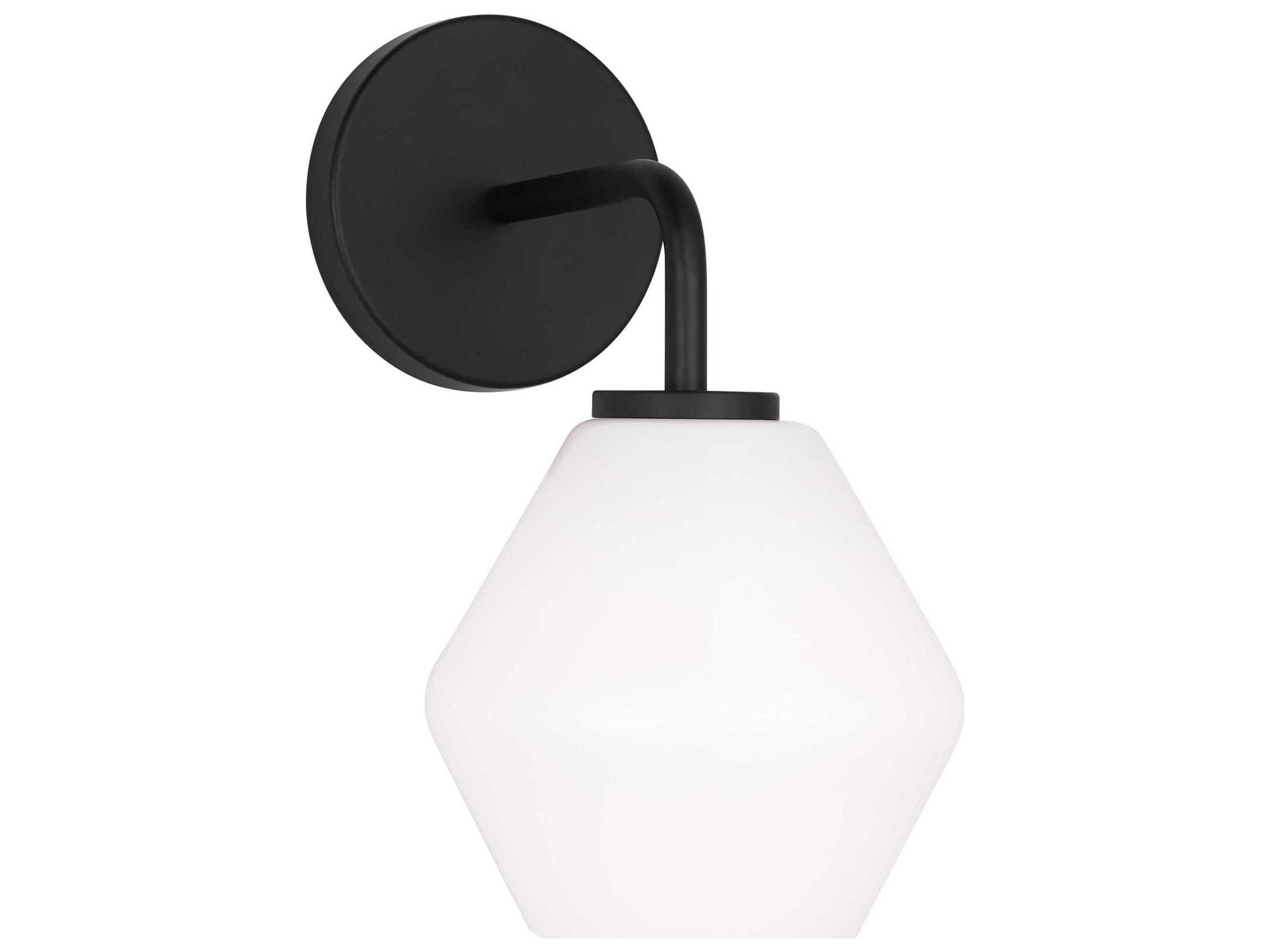 Jett 1-Light Midnight Black Wall Sconce
