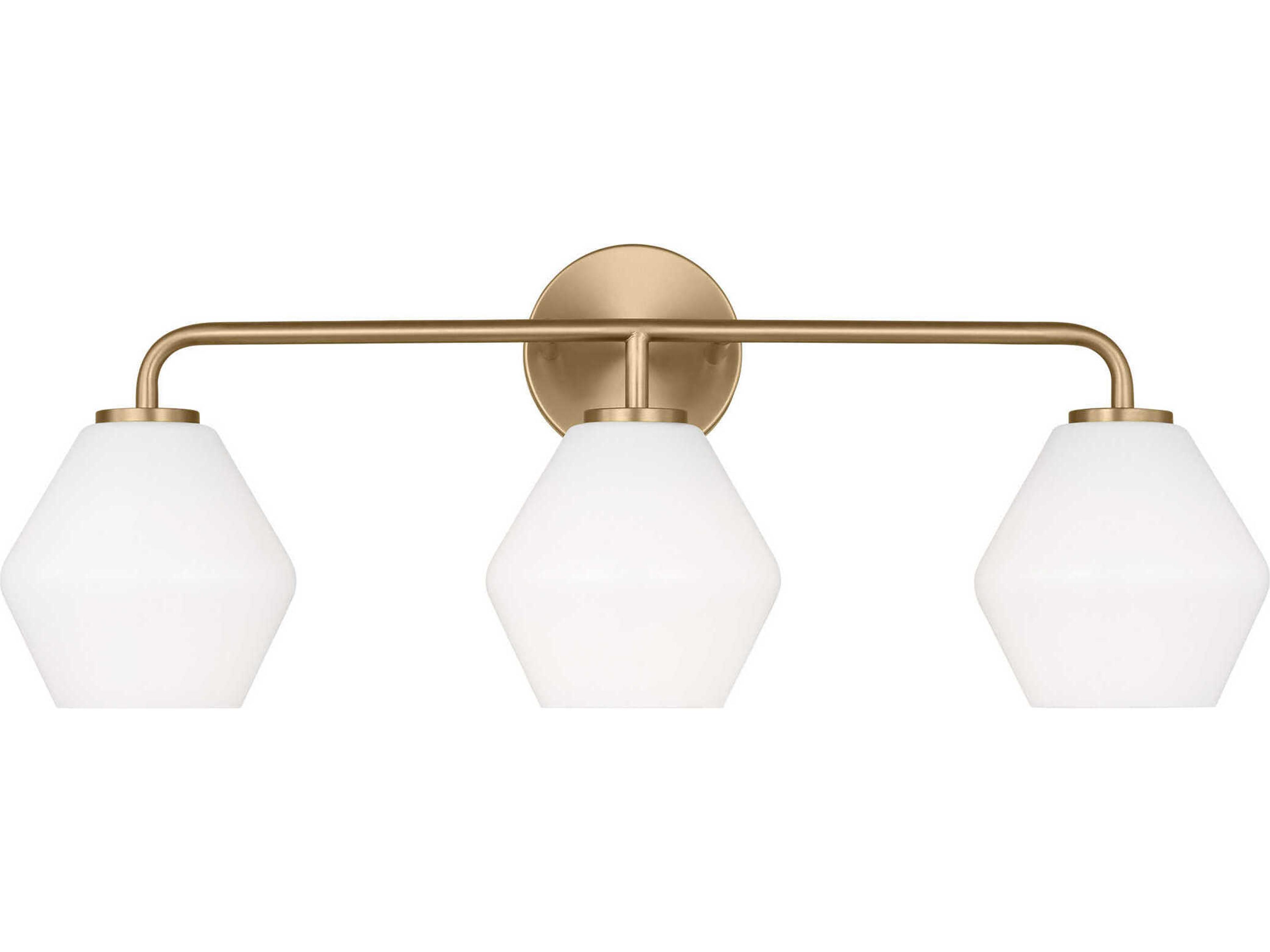 Jett 3-Light Satin Brass Vanity Light