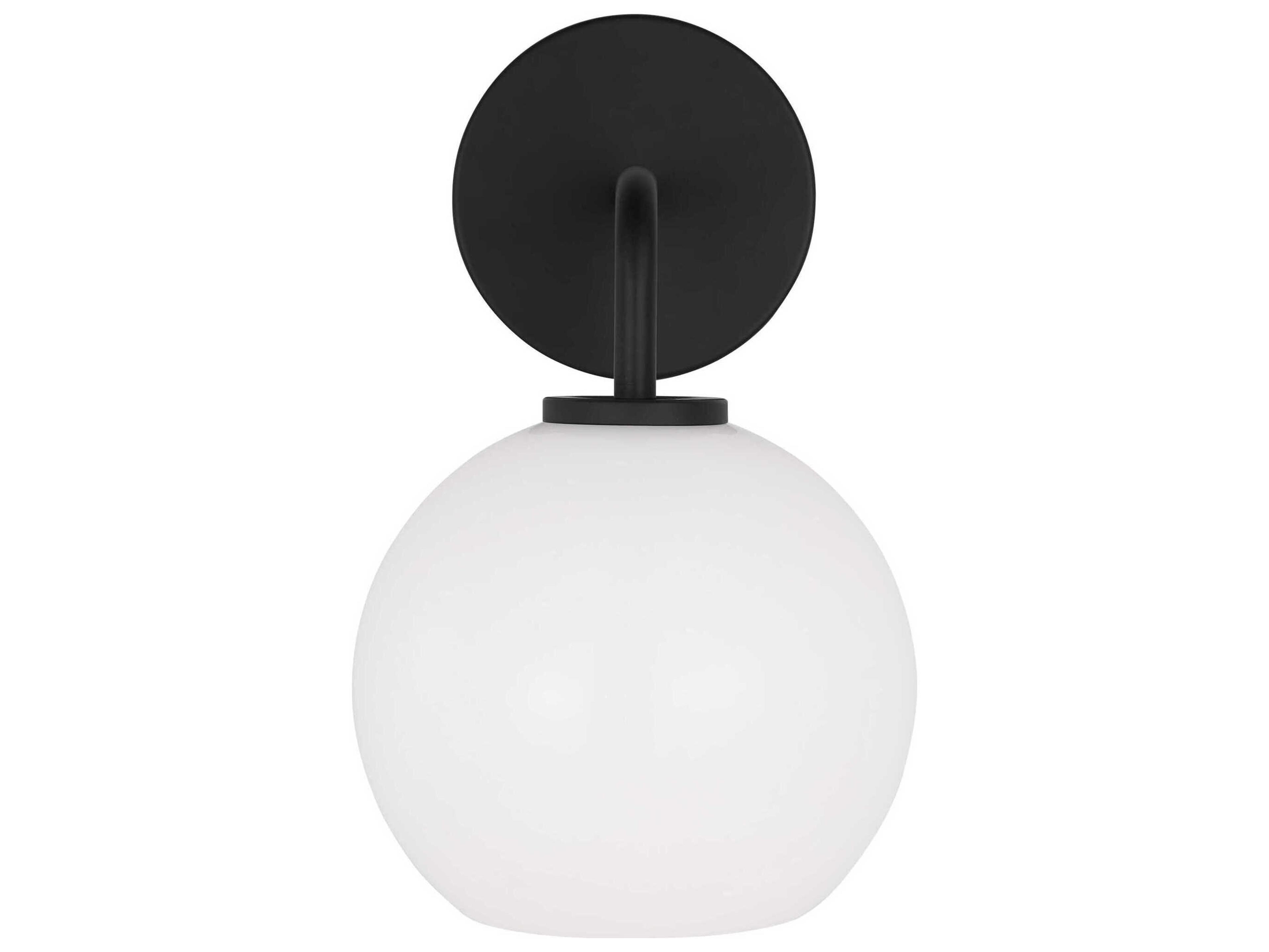 Generation Lighting Orley 1-Light Midnight Black Wall Sconce