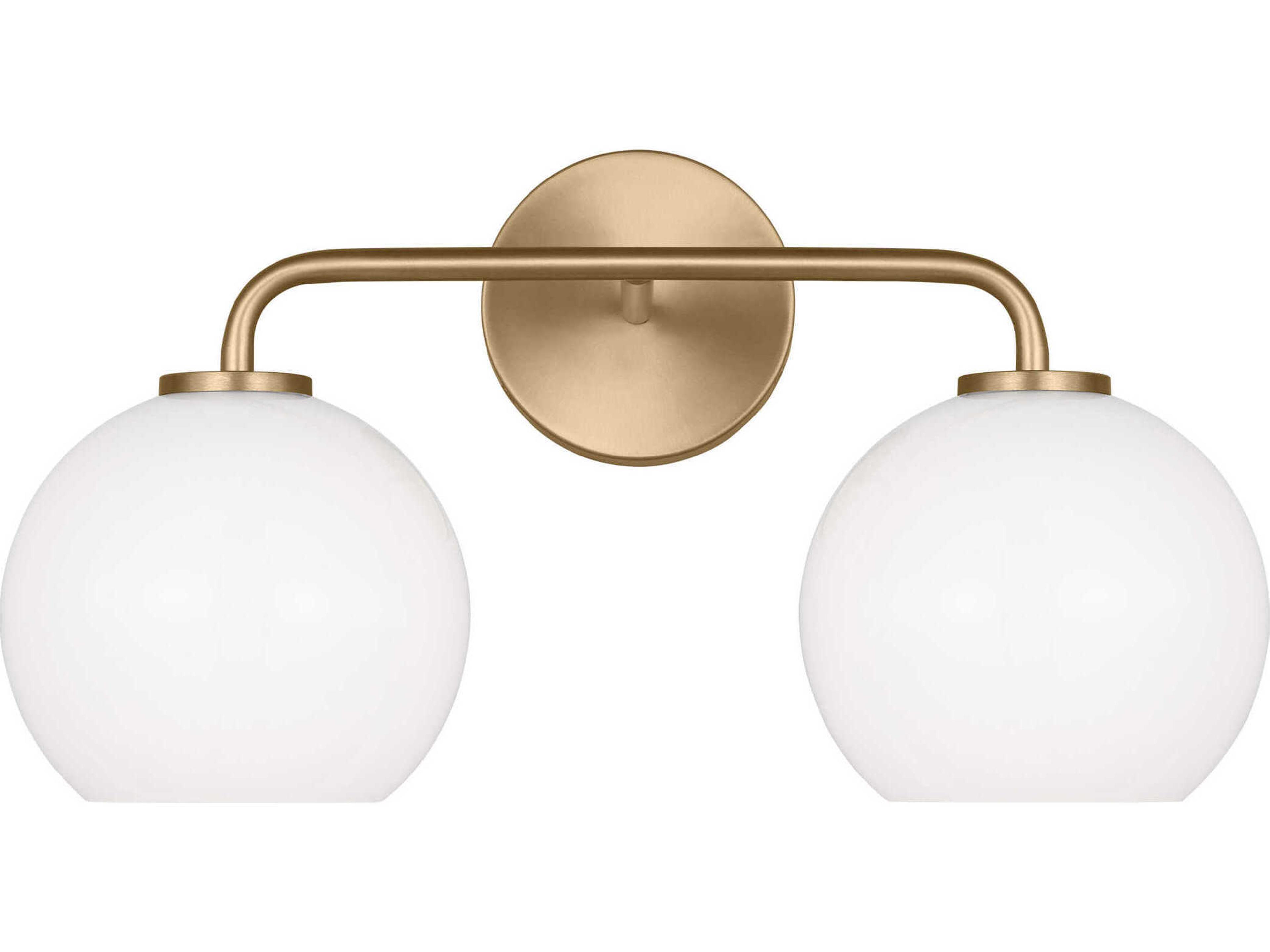Orley 2-Light Satin Brass Vanity Light