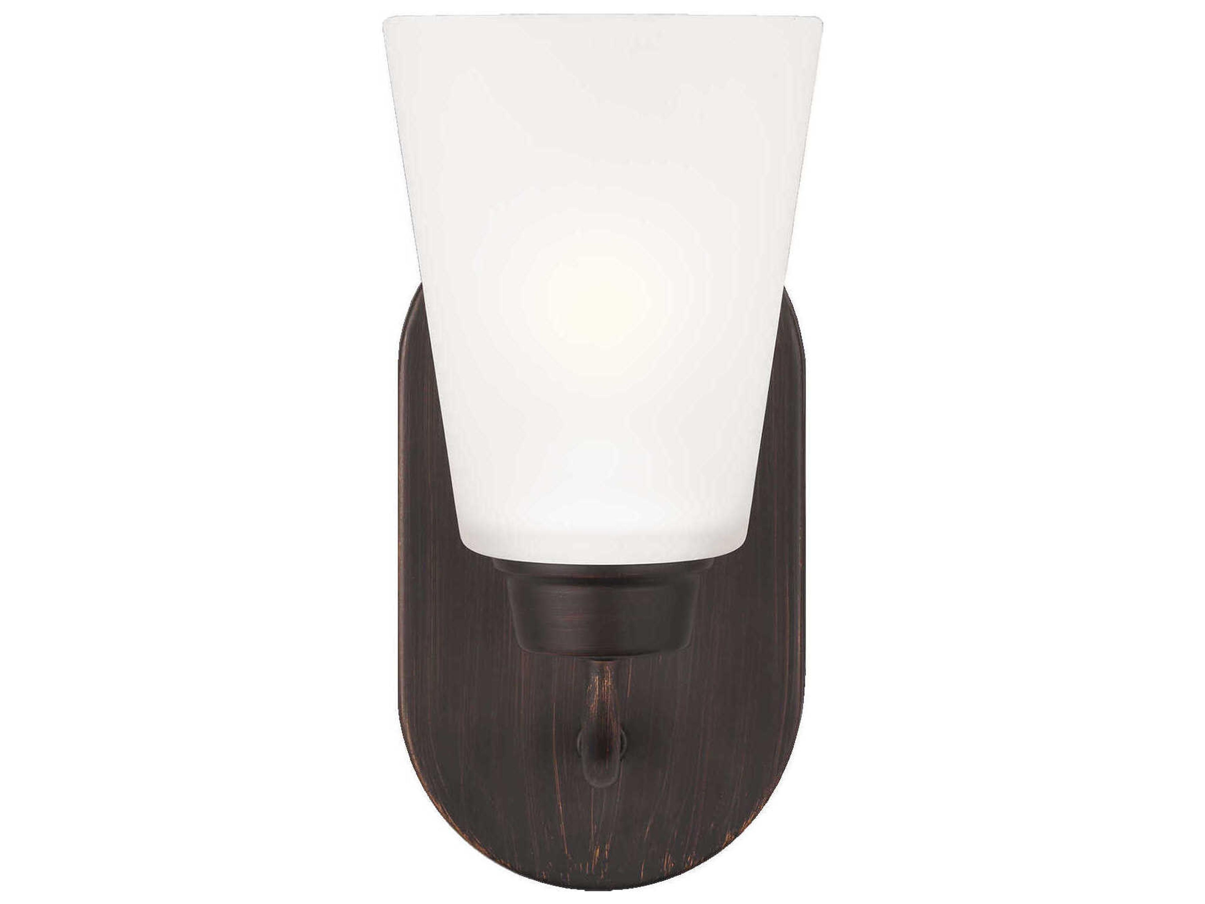 Kerrville 1-Light Bronze Glass Wall Sconce