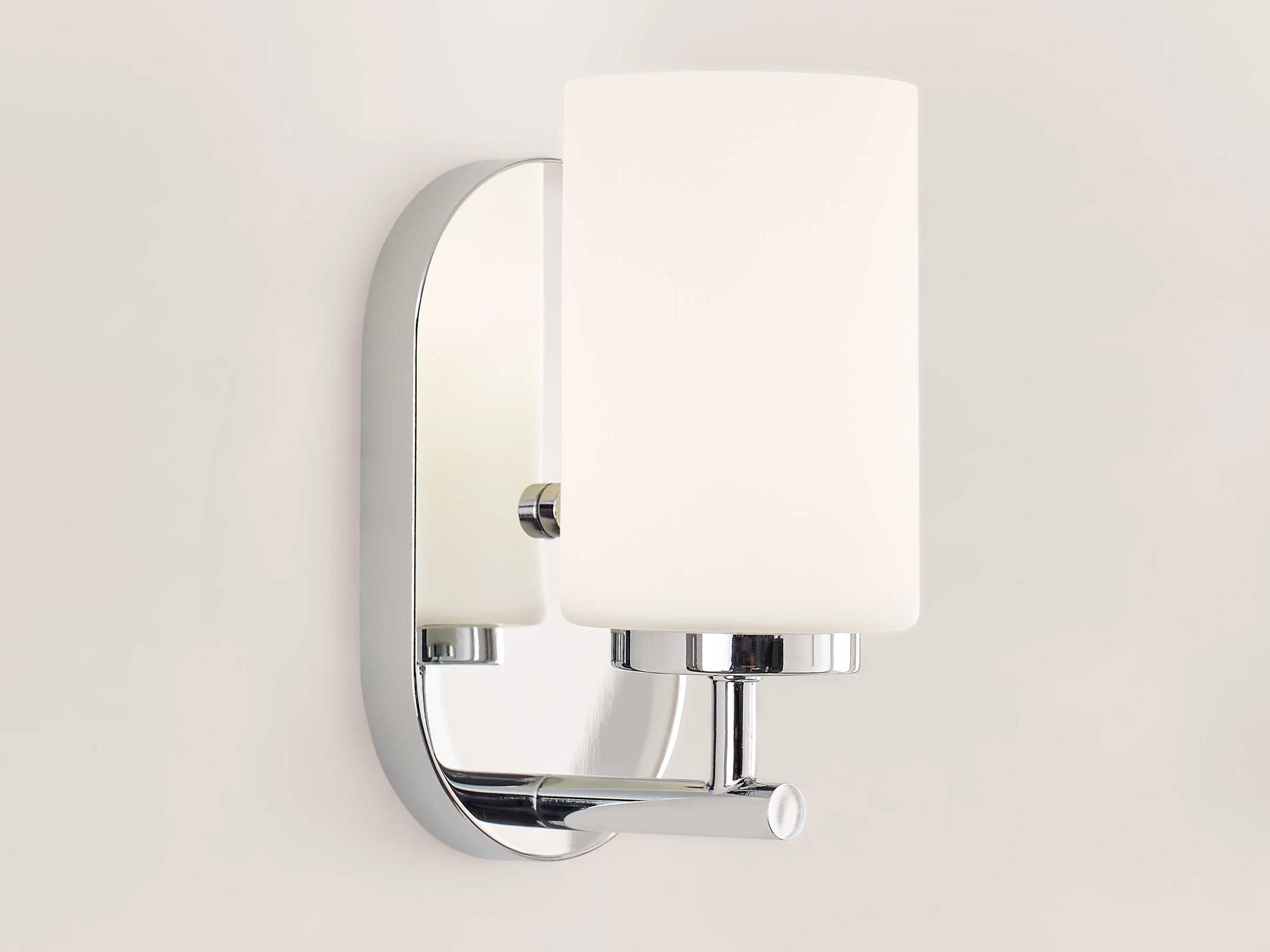 Generation Lighting Oslo 1-Light Chrome Glass Wall Sconce