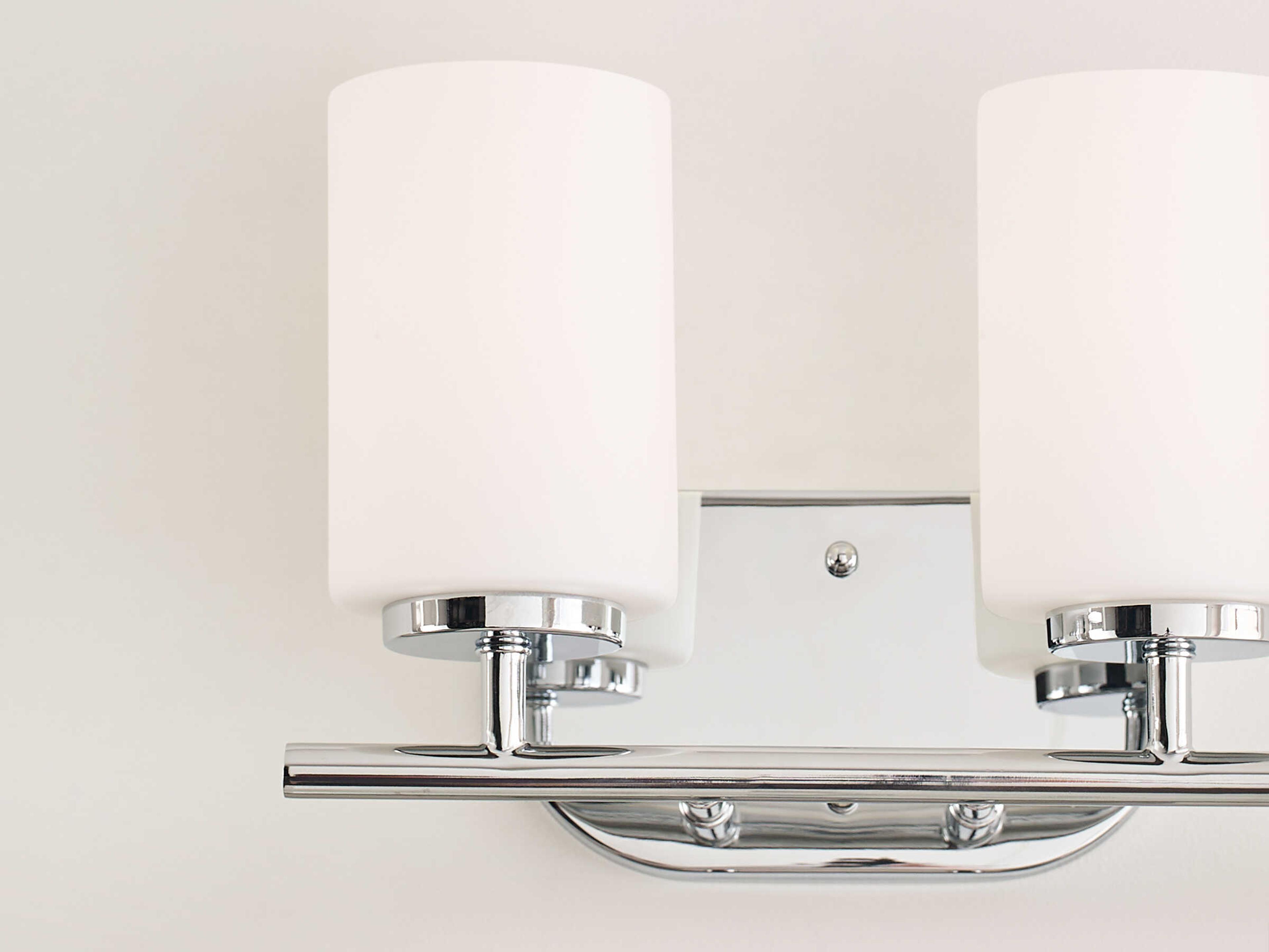 Generation Lighting Oslo 2-Light Chrome Glass Vanity Light