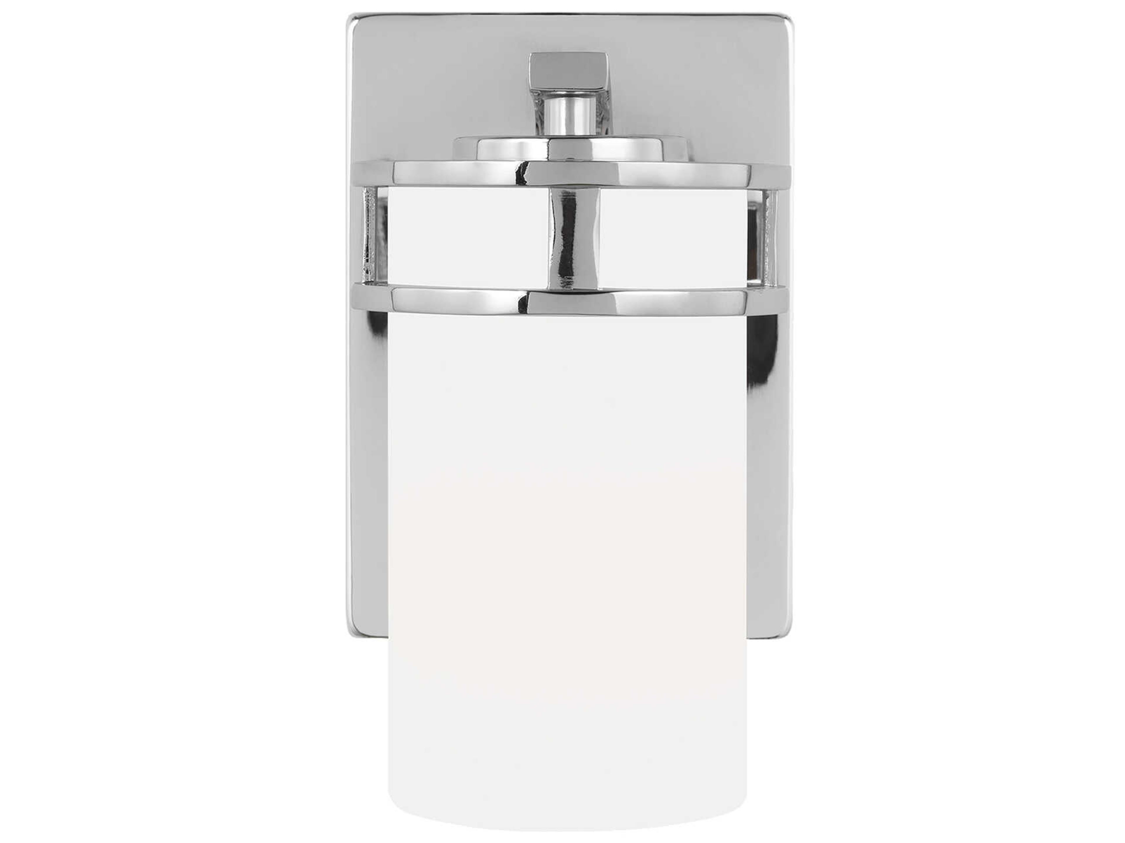 Robie 1-Light Chrome Glass Wall Sconce