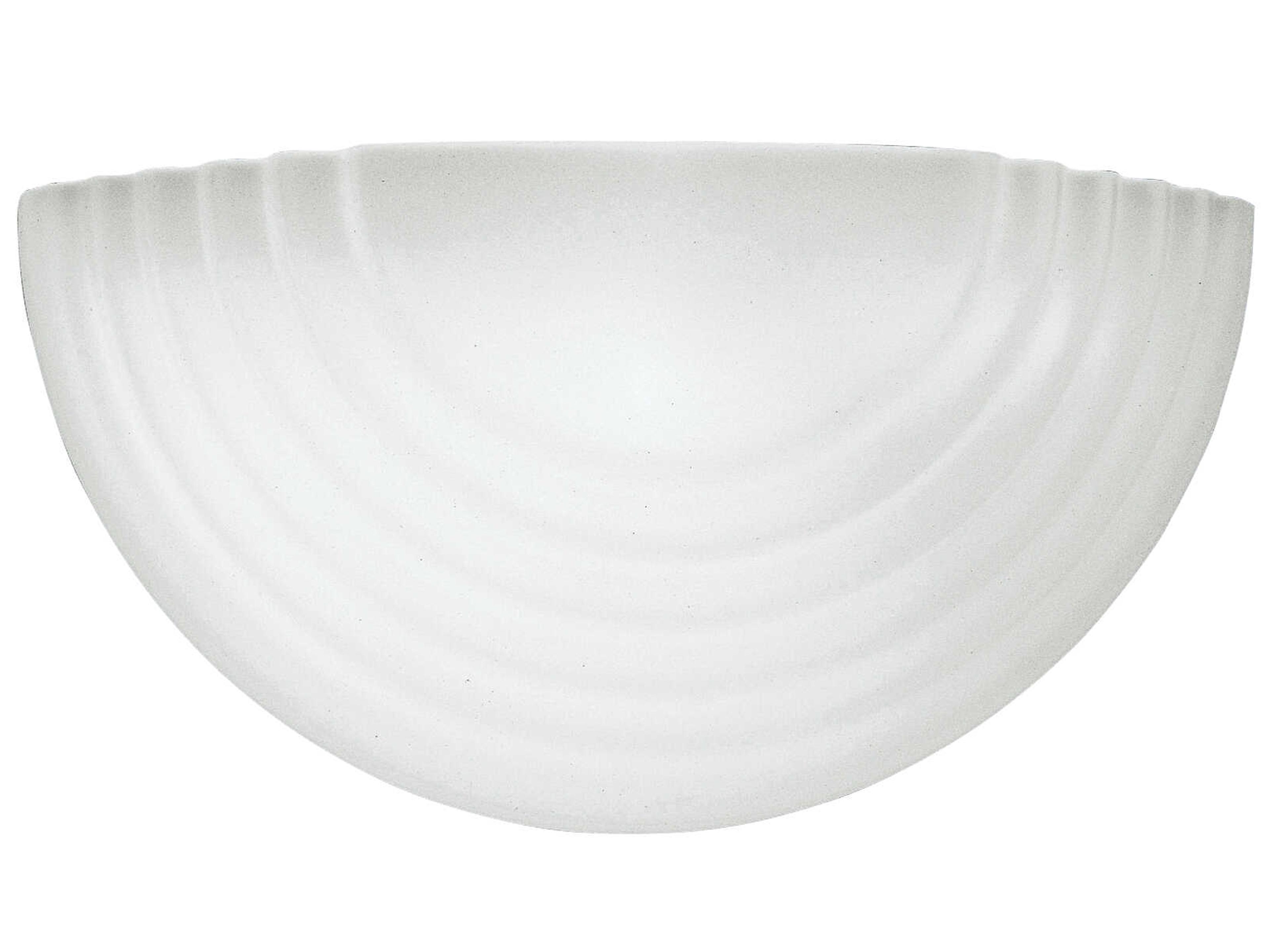 Generation Lighting 1-Light White Glass Wall Sconce