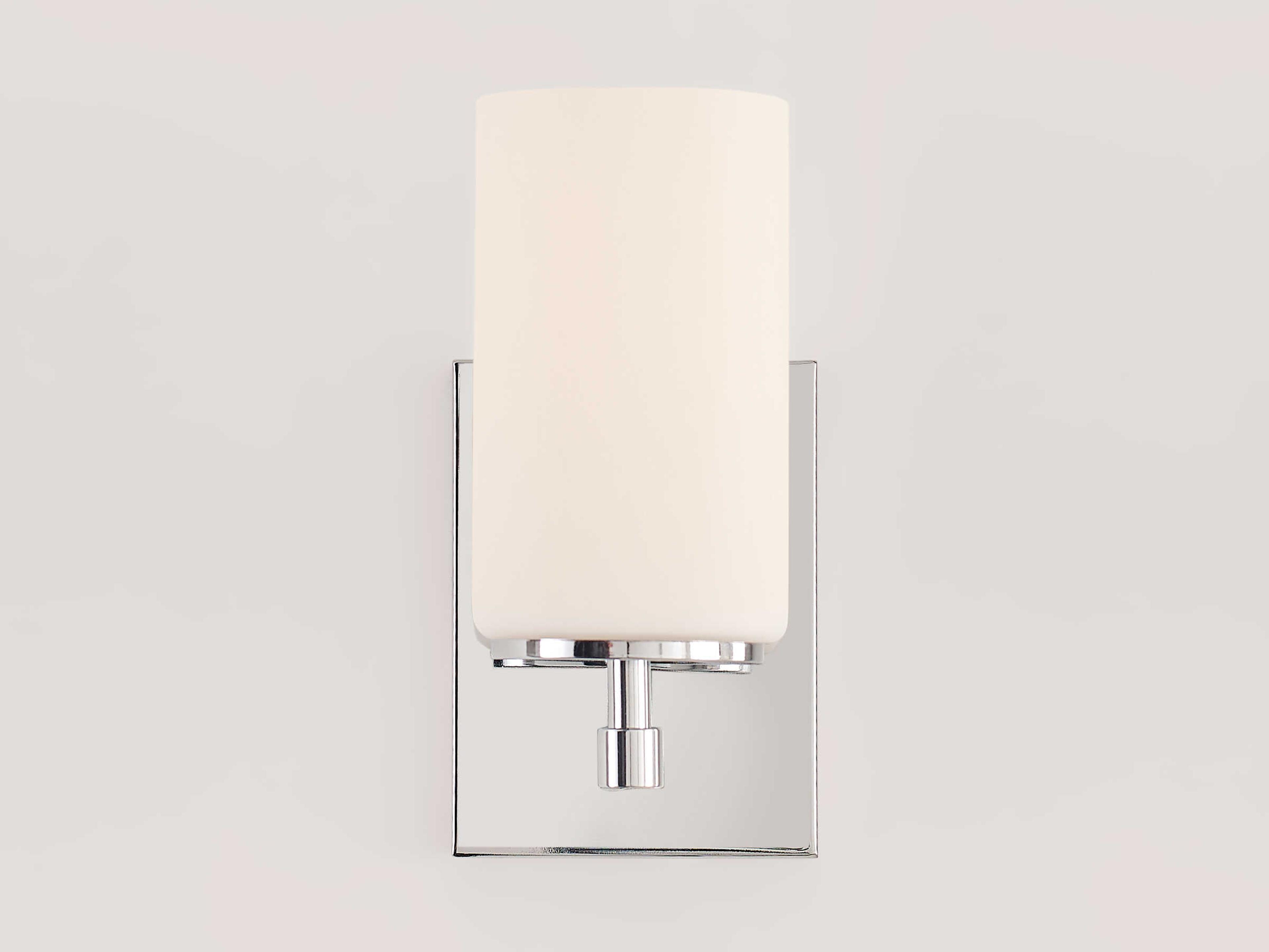 Generation Lighting Alturas 1-Light Chrome Glass Wall Sconce