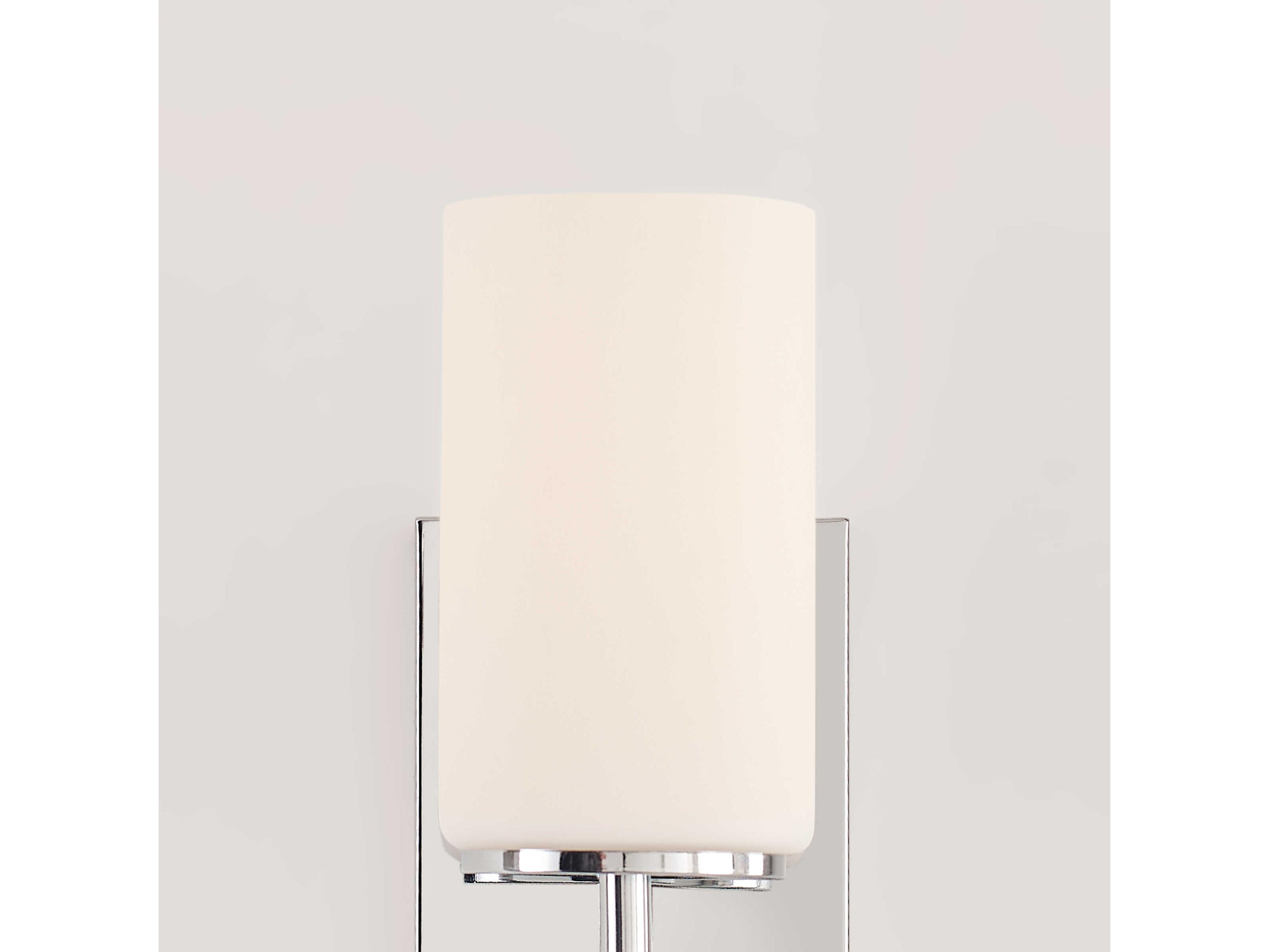 Generation Lighting Alturas 1-Light Chrome Glass Wall Sconce