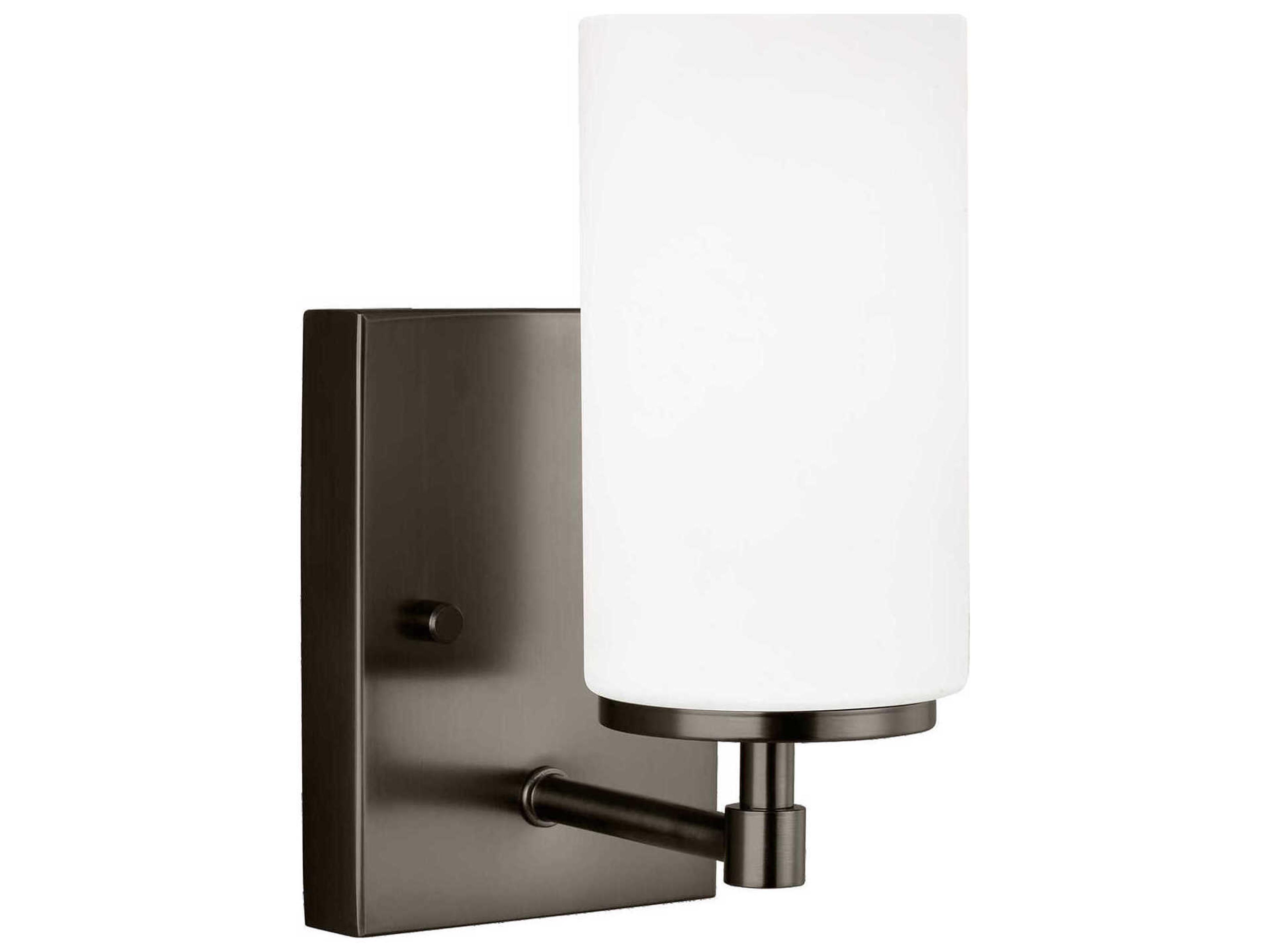 Alturas 1-Light Brushed Oil Rubbed Bronze Glass Wall Sconce