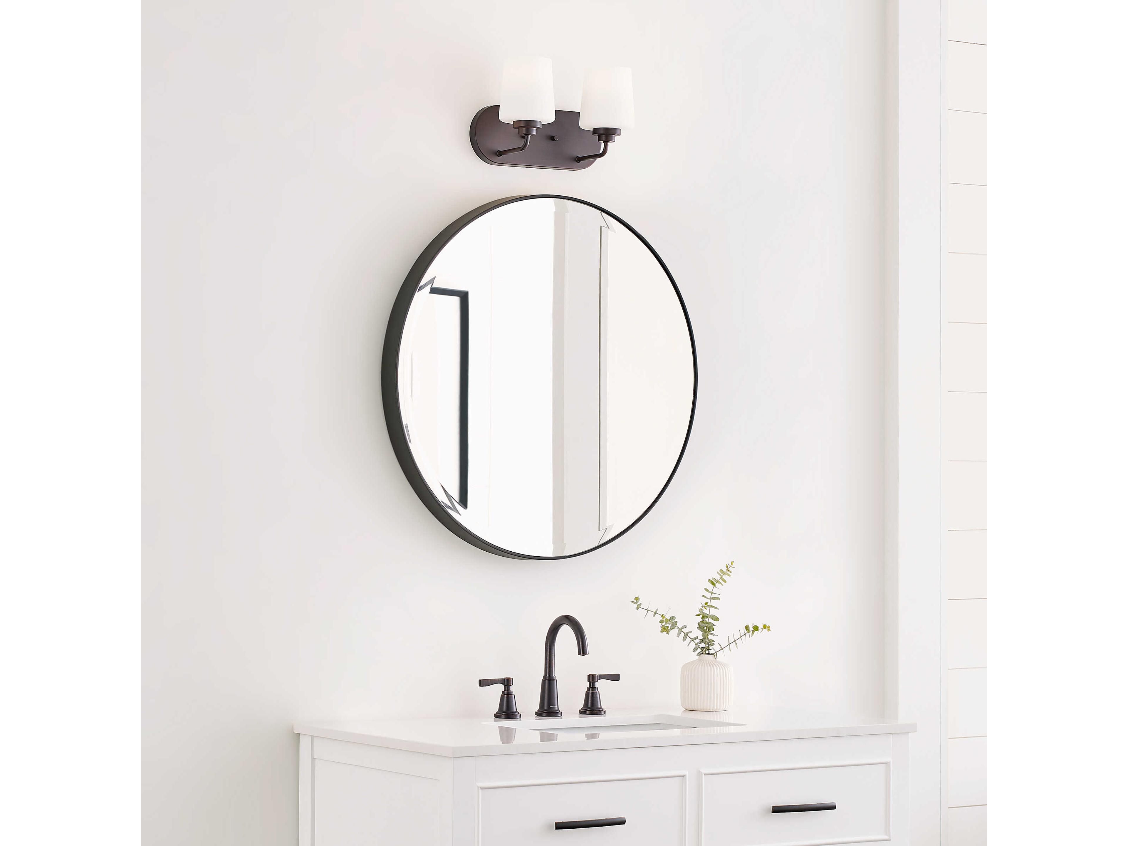 Generation Lighting Windom 2-Light Bronze Glass Vanity Light