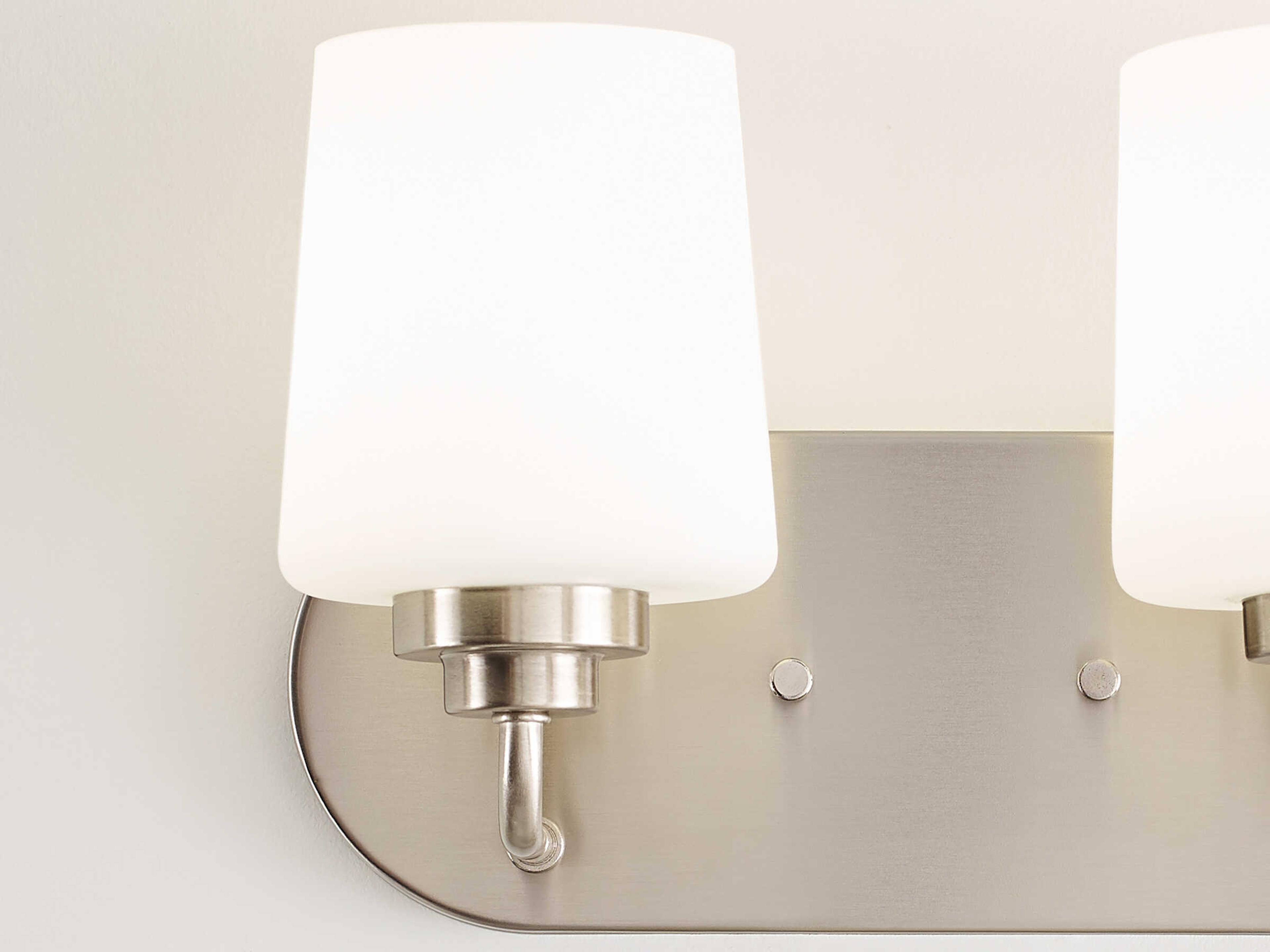 Generation Lighting Windom 2-Light Brushed Nickel Glass Vanity Light