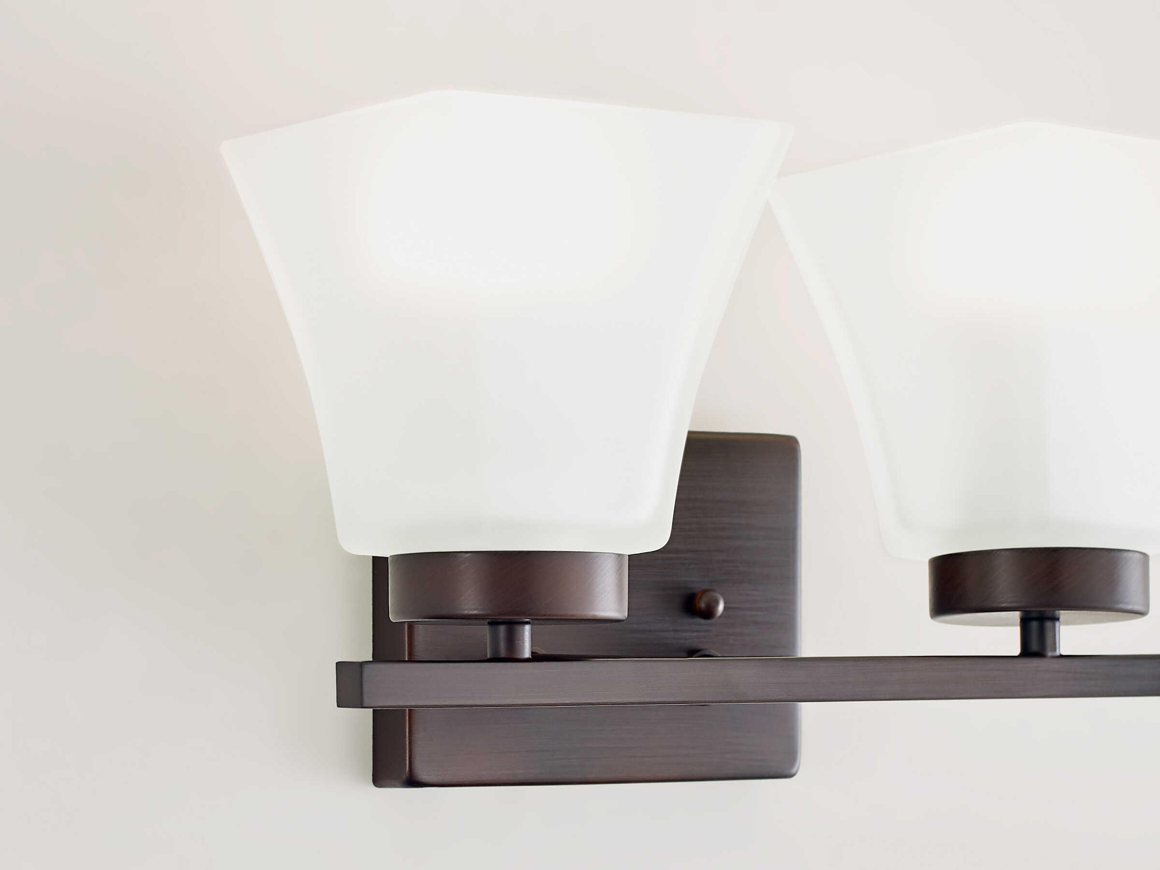 Generation Lighting Bayfield 2-Light Bronze Glass Vanity Light