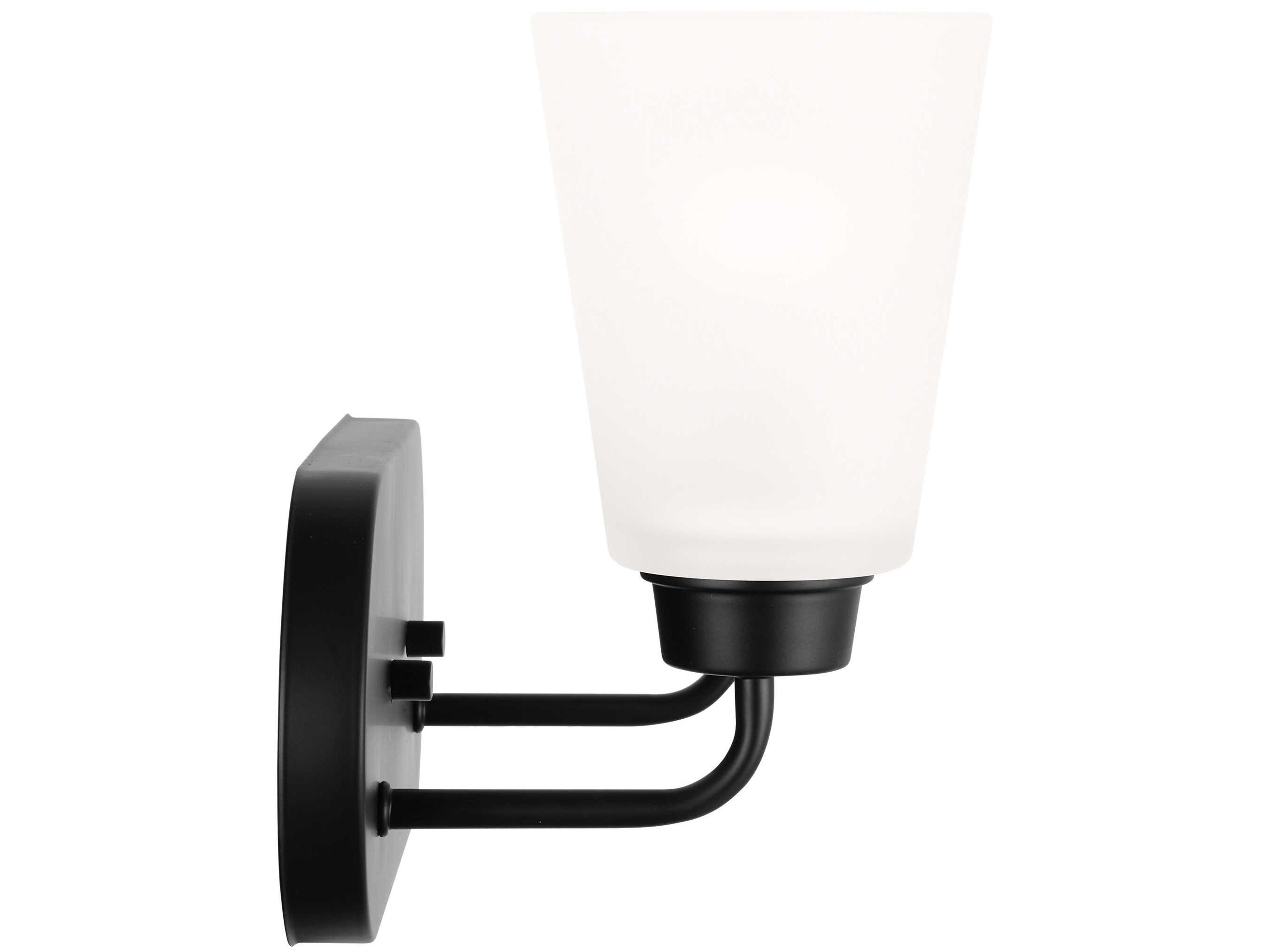 Generation Lighting Kerrville 2-Light Midnight Black Vanity Light