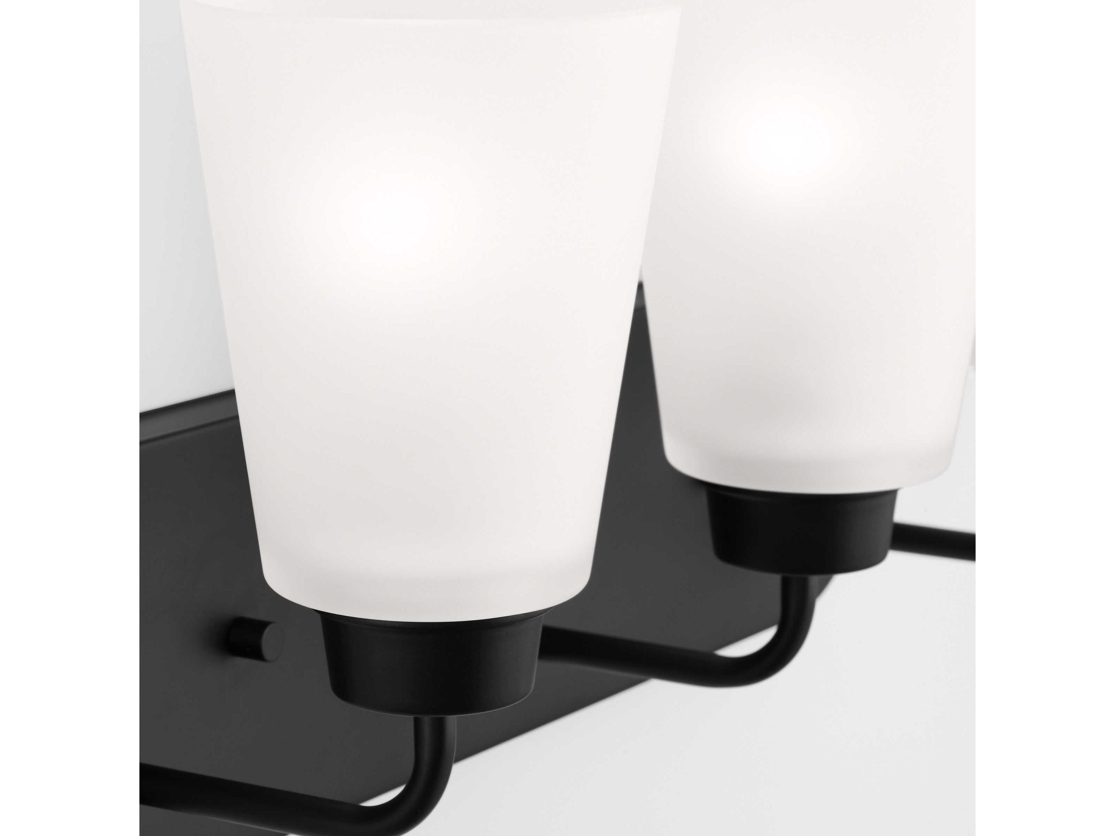 Generation Lighting Kerrville 3-Light Midnight Black Vanity Light