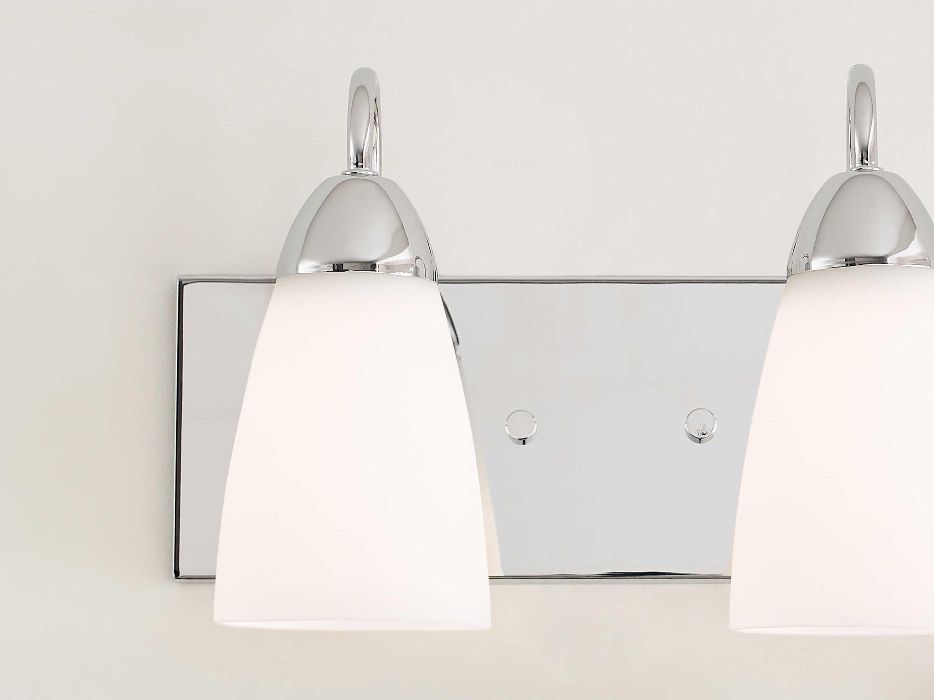 Generation Lighting Seville 2-Light Chrome Glass Vanity Light