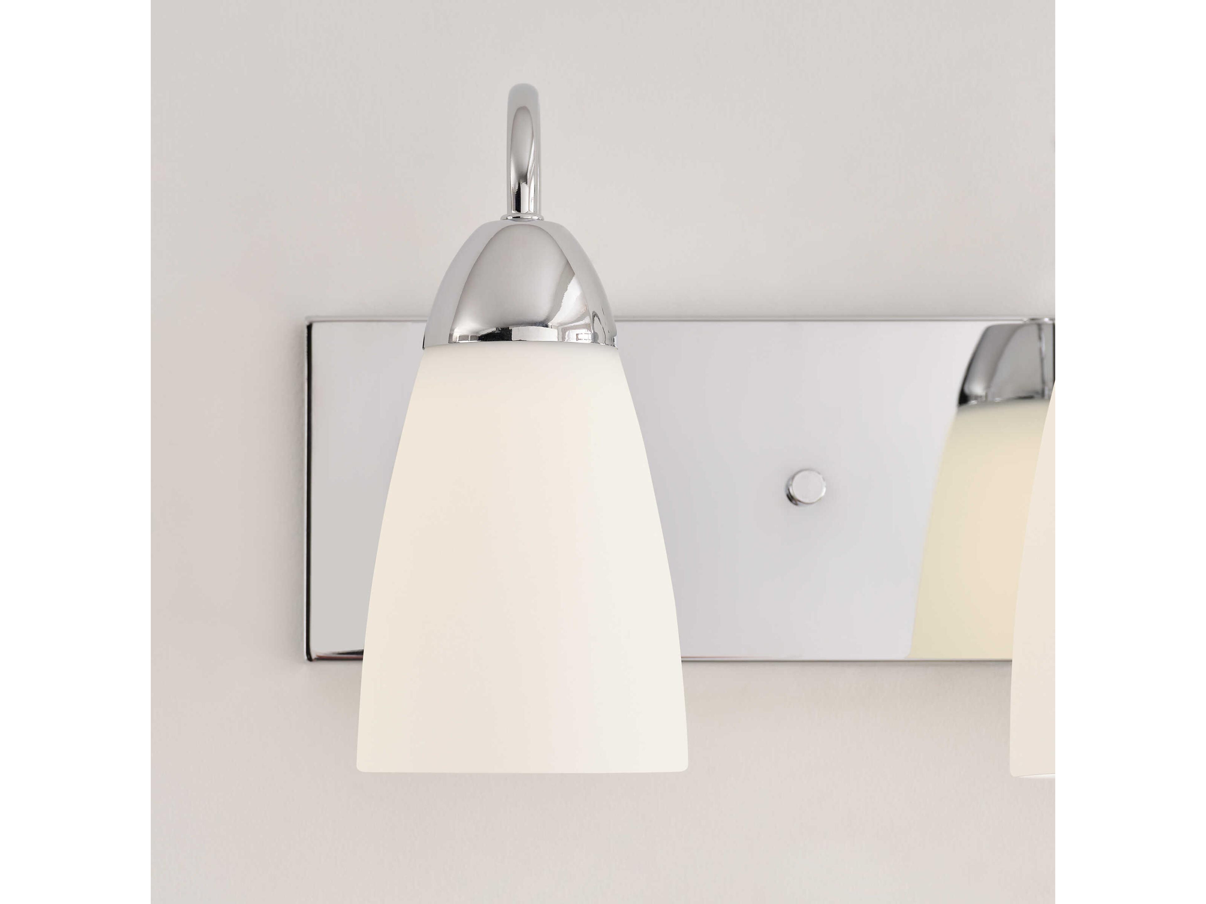 Generation Lighting Seville 3-Light Chrome Glass Vanity Light