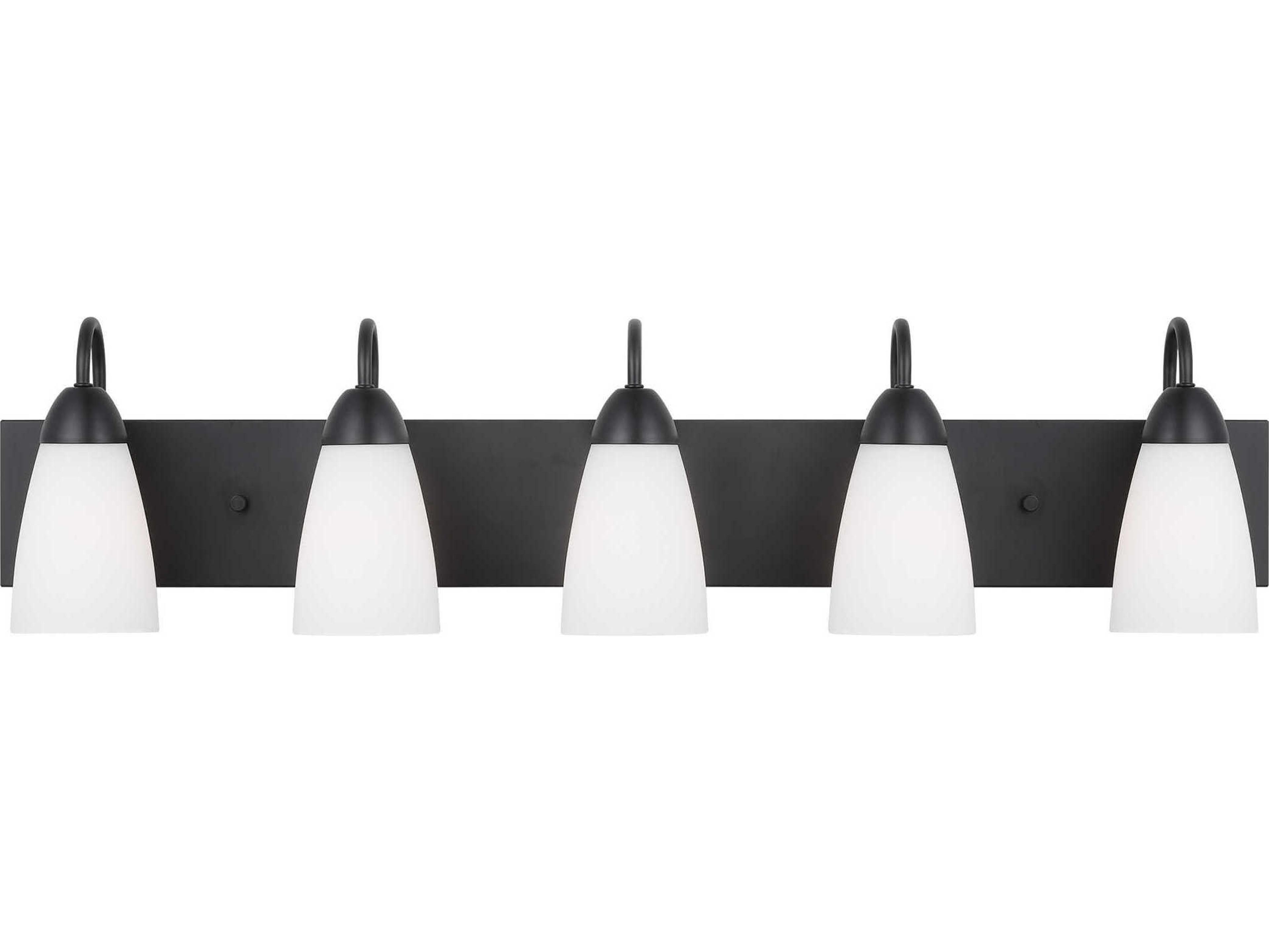 Seville 5-Light Midnight Black Vanity Light