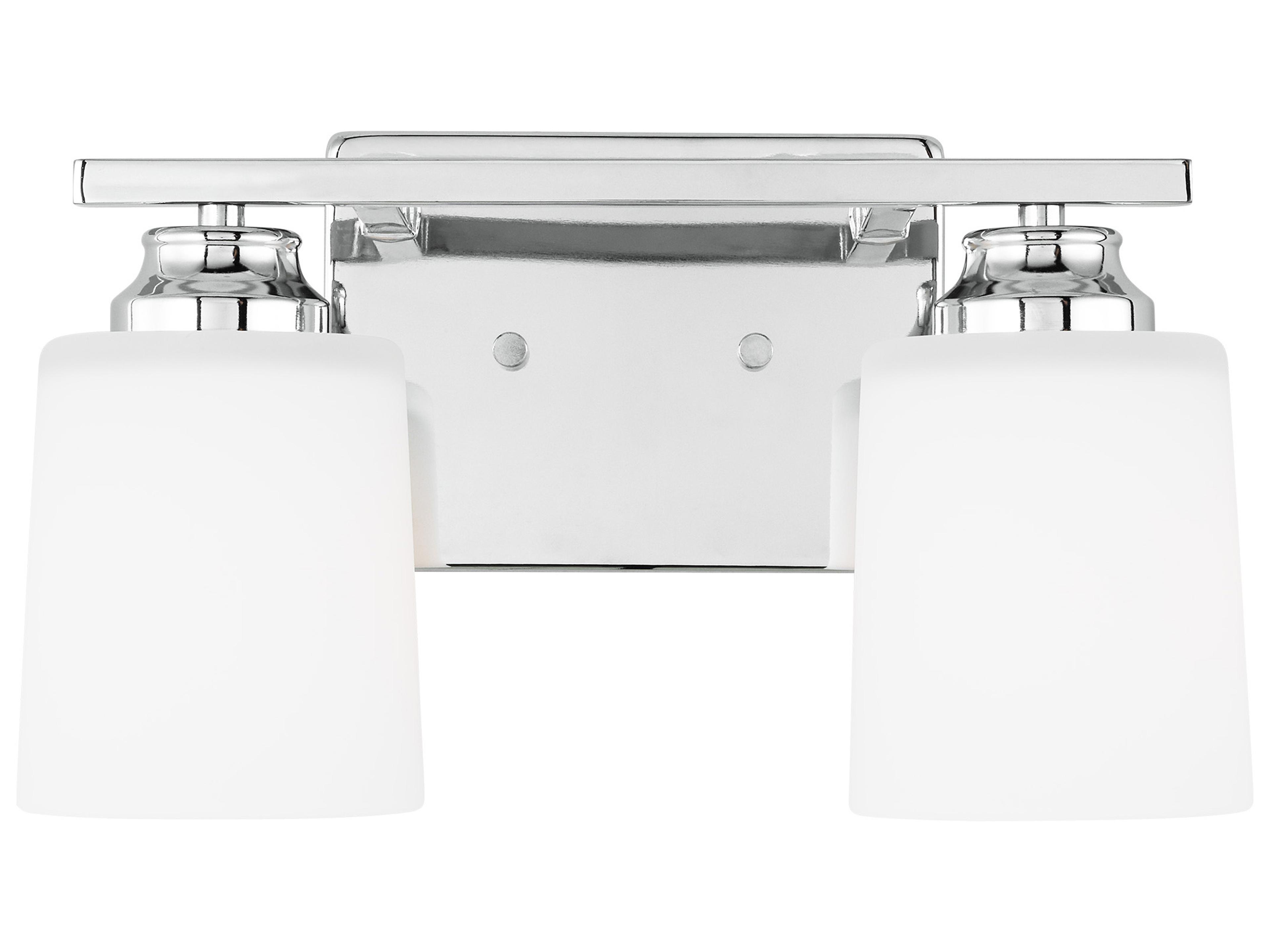 Vinton 2-Light Chrome Vanity Light