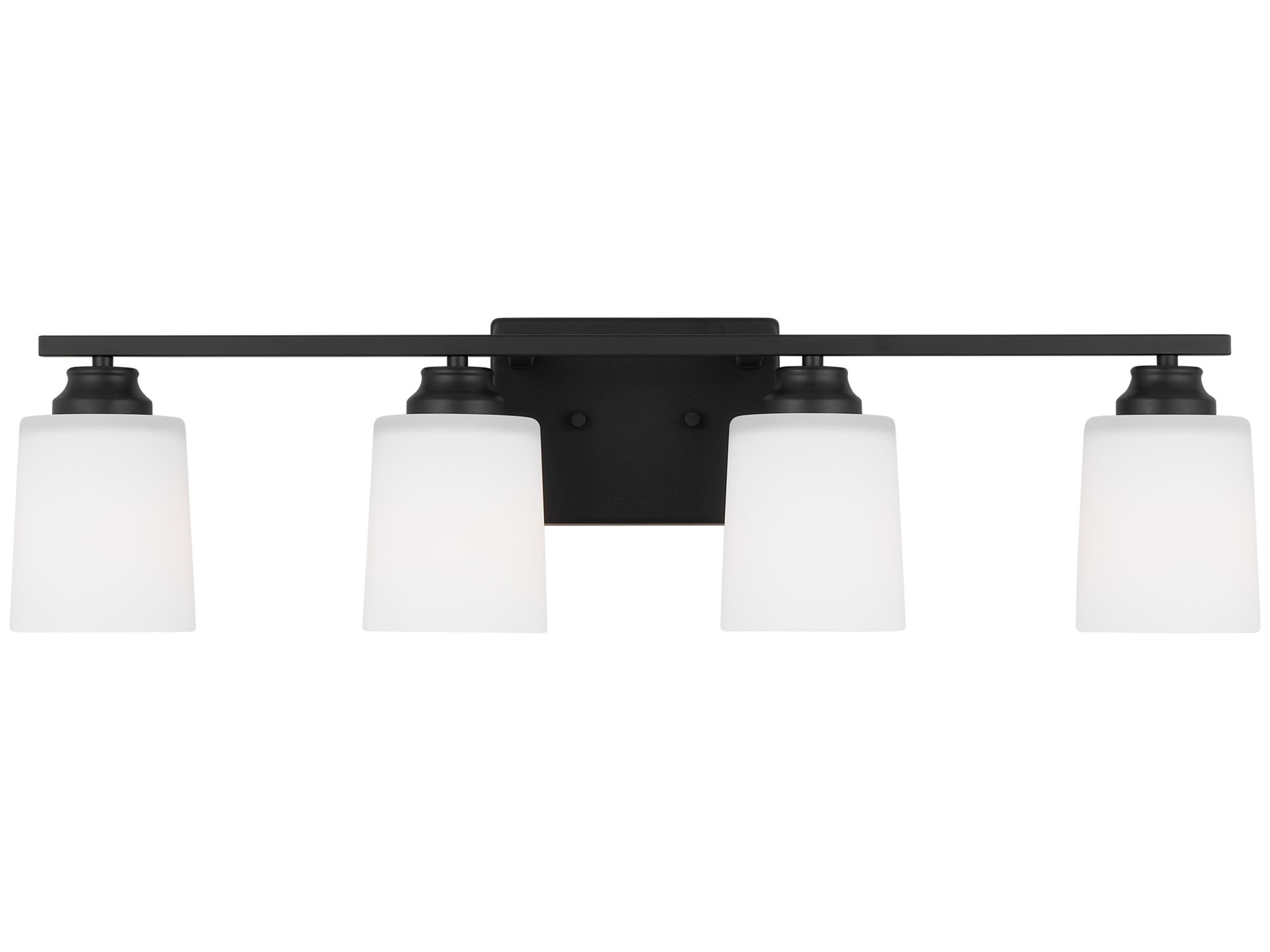 Vinton 4-Light Midnight Black Vanity Light