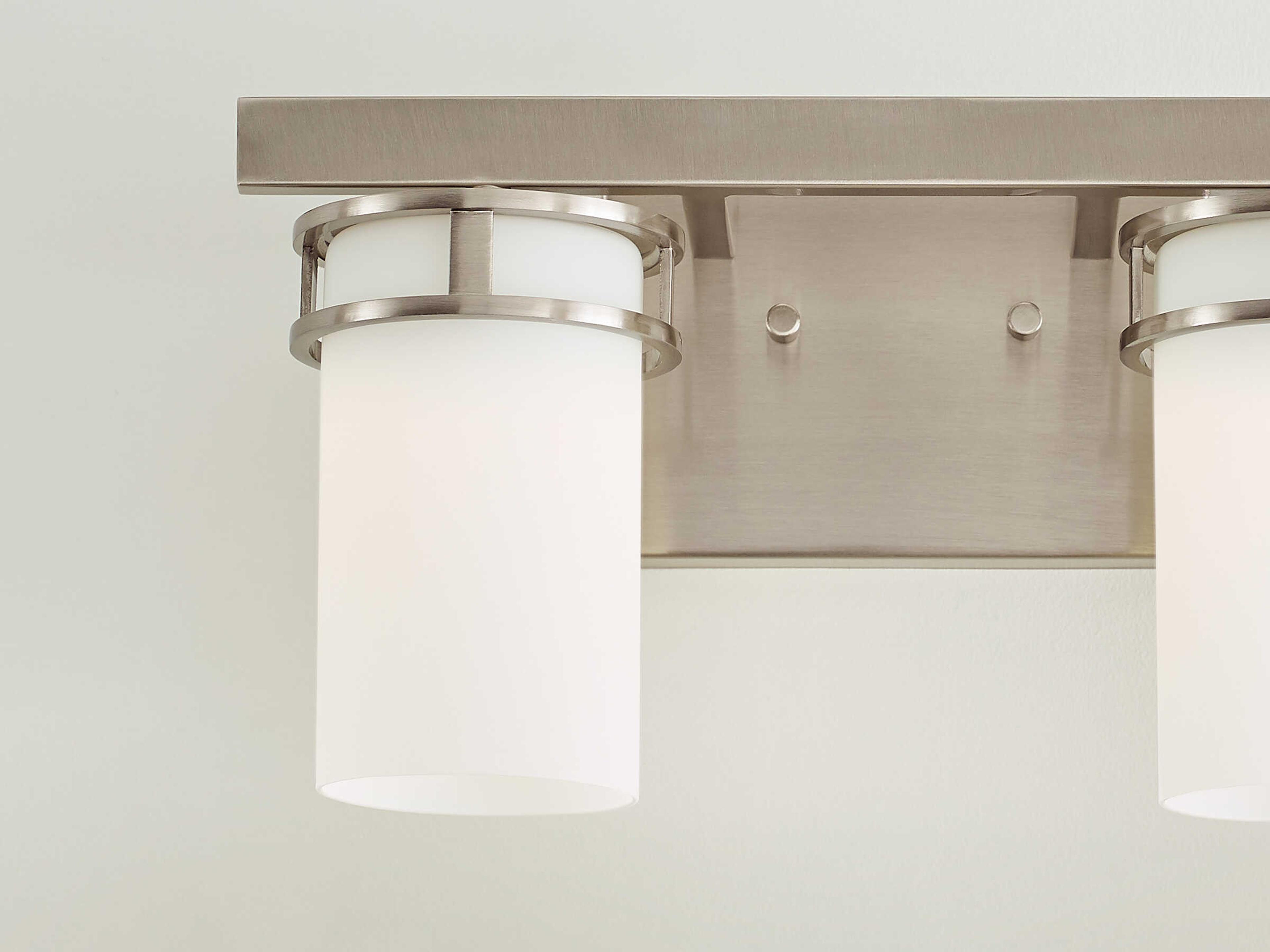 Generation Lighting Robie 2-Light Brushed Nickel Glass Vanity Light