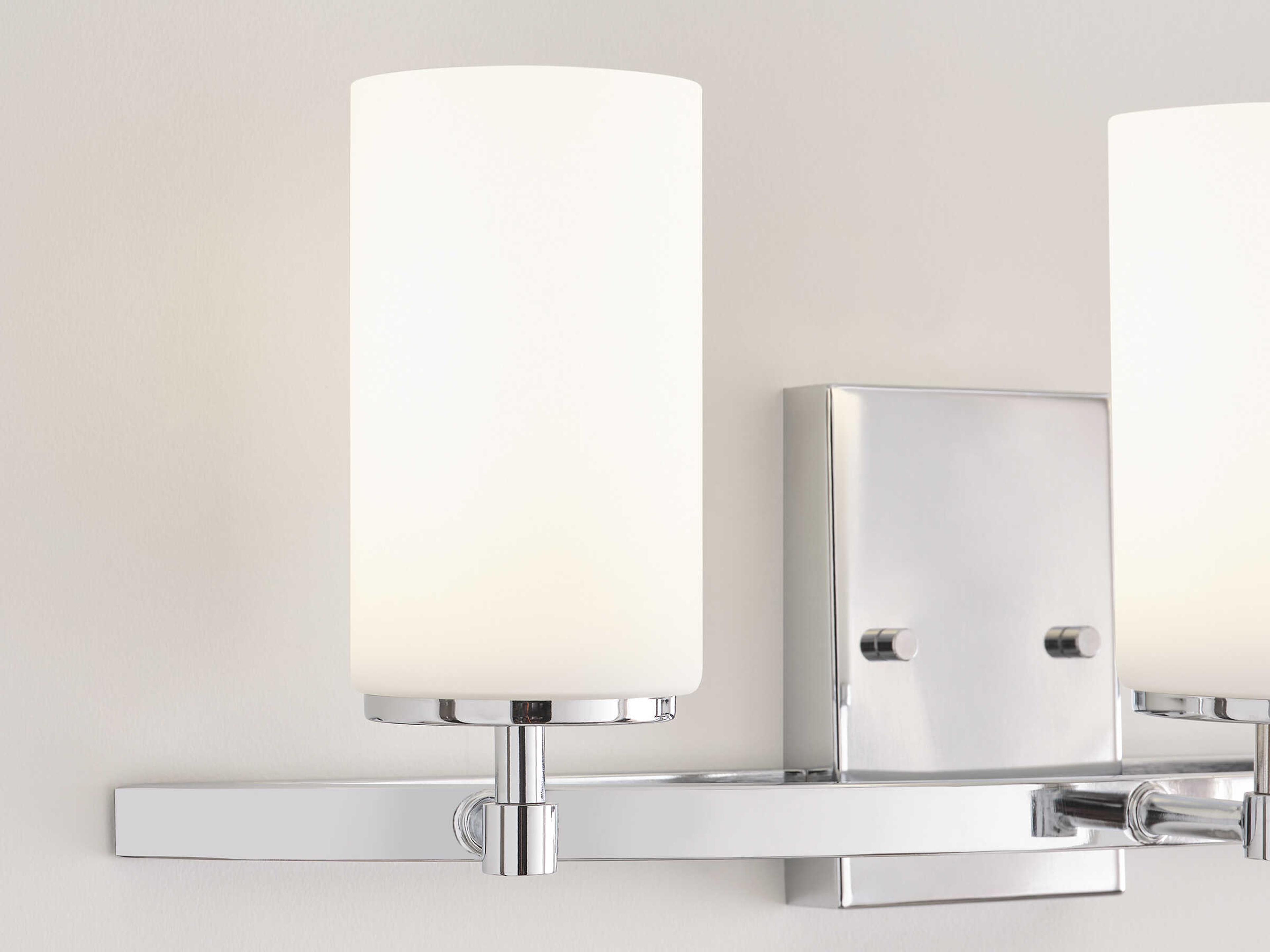 Generation Lighting Alturas 3-Light Chrome Glass Vanity Light