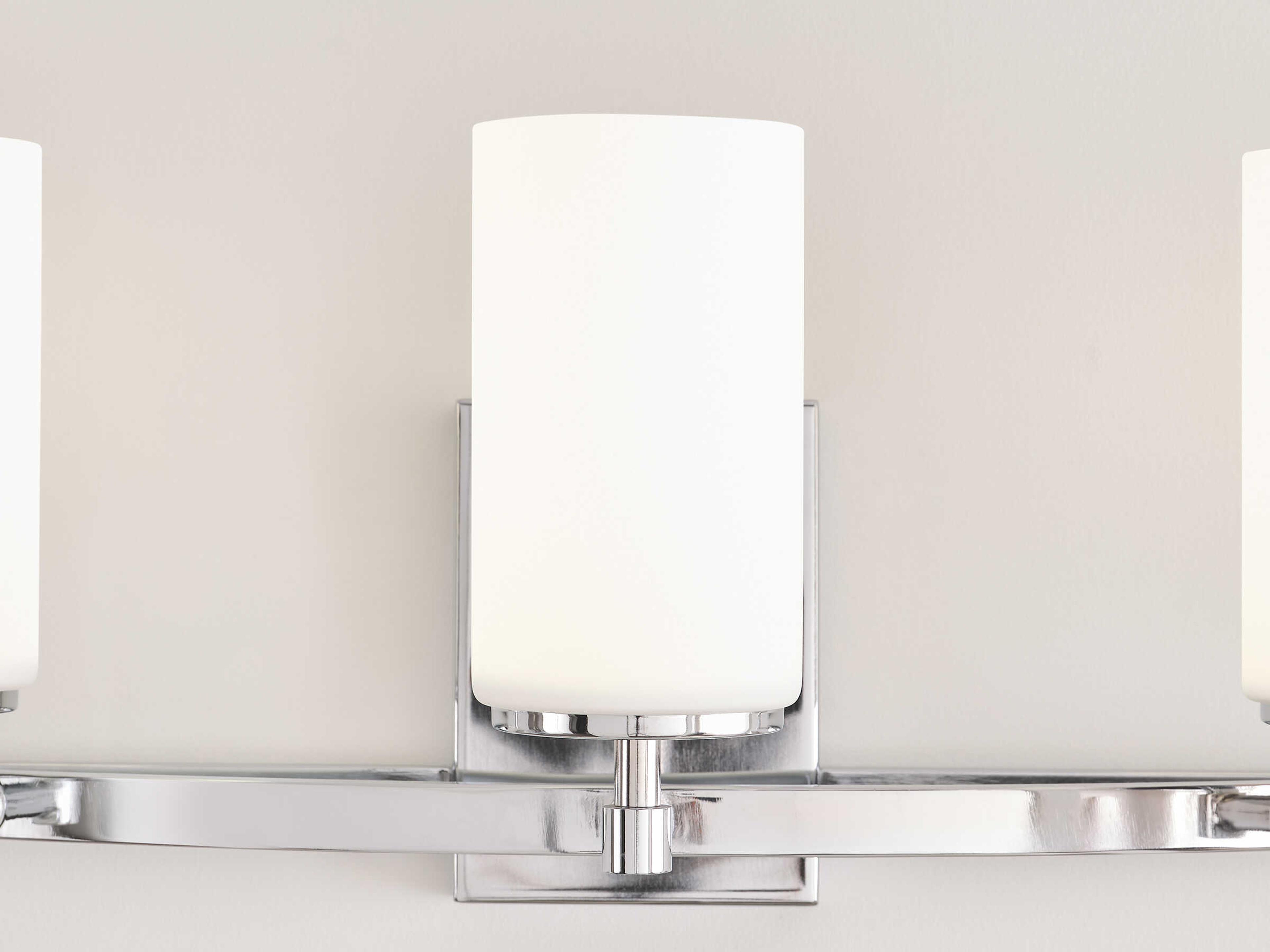 Generation Lighting Alturas 3-Light Chrome Glass Vanity Light