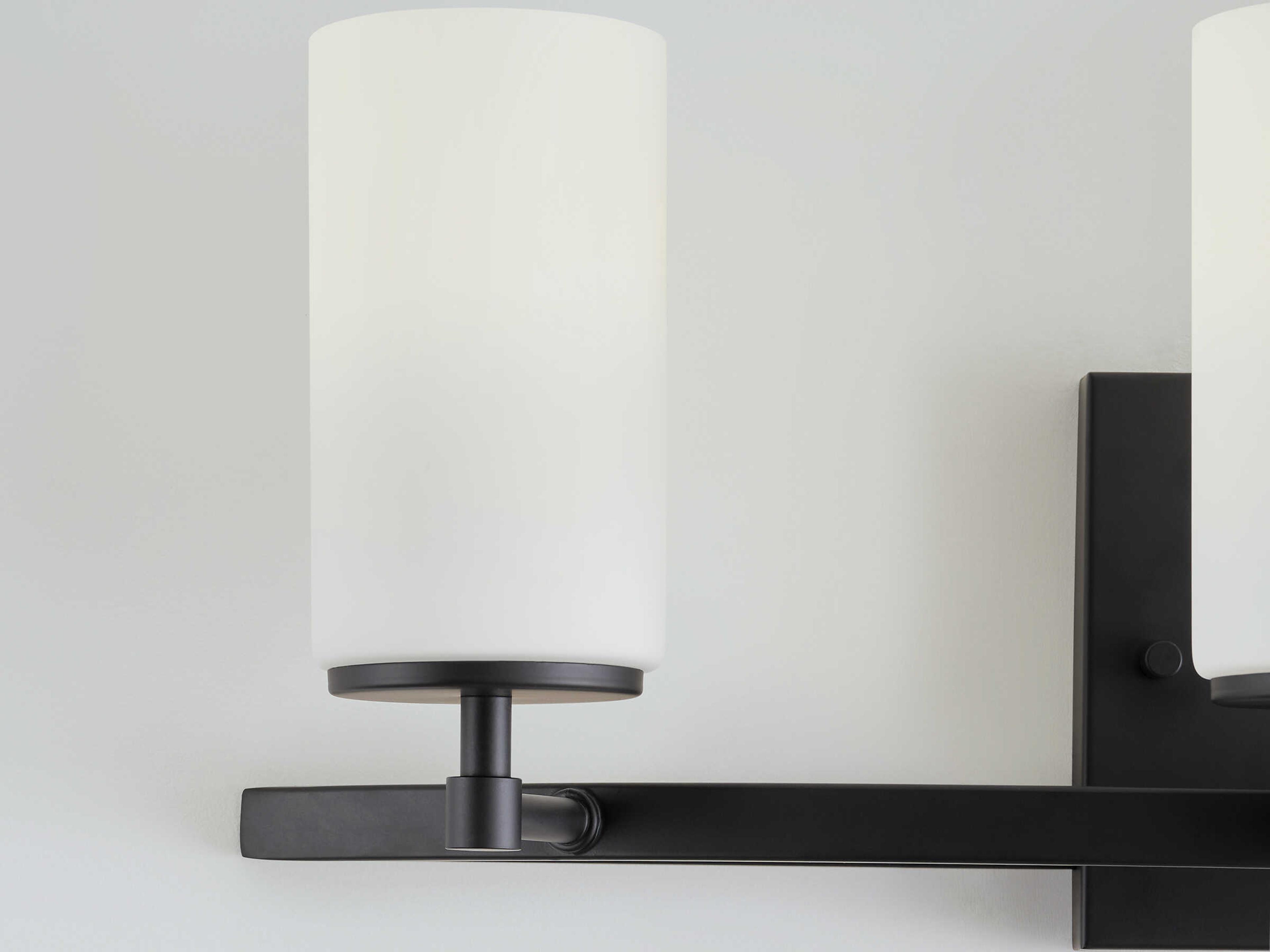 Generation Lighting Alturas 3-Light Midnight Black Glass Vanity Light