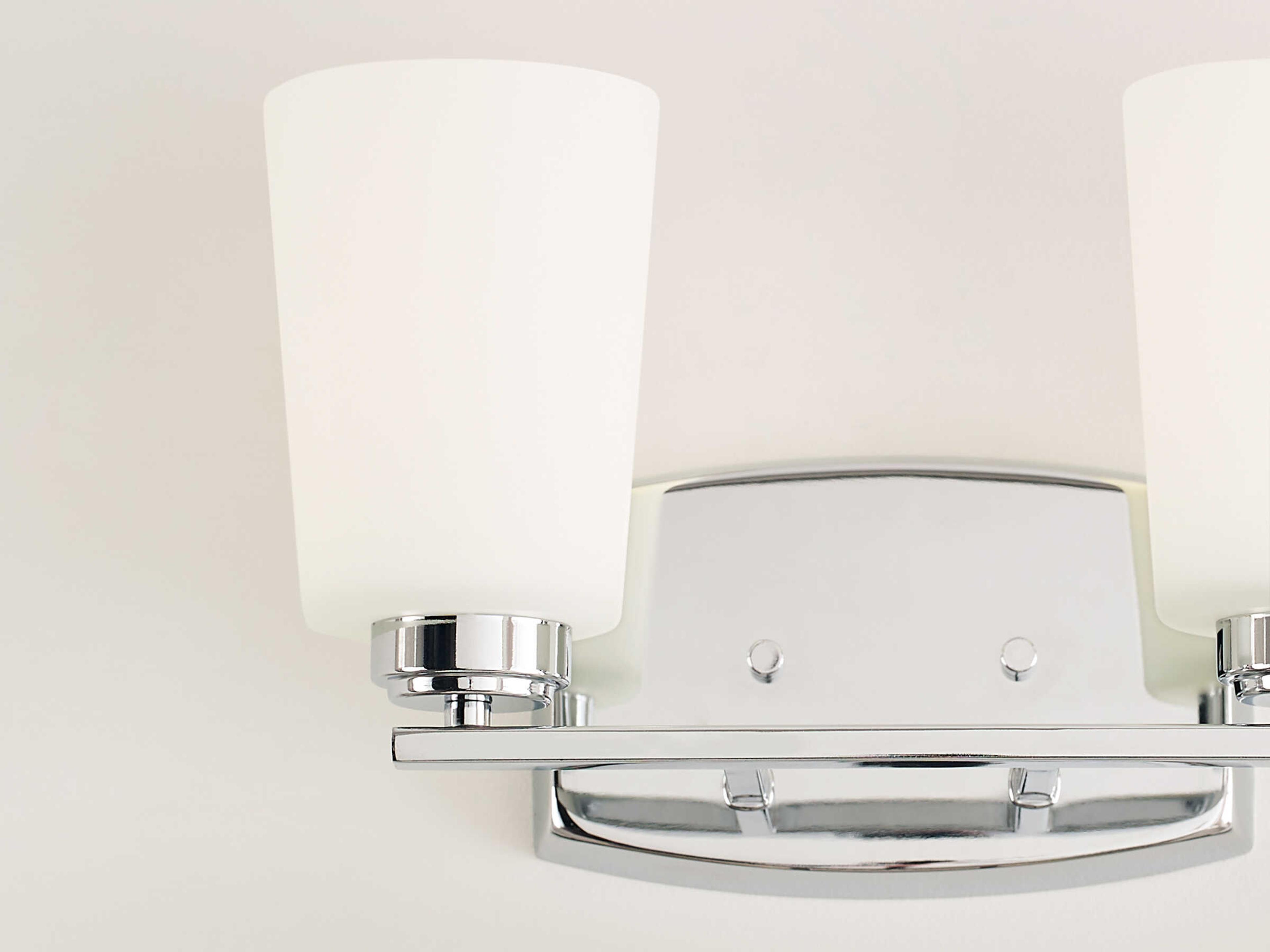 Generation Lighting Franport 2-Light Chrome Glass Vanity Light